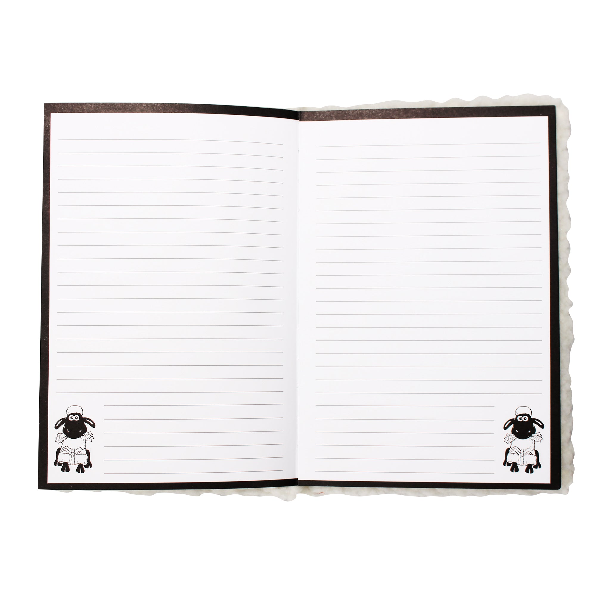 Wallace & Gromit Shaun carnet A5 peluche 96 feuilles