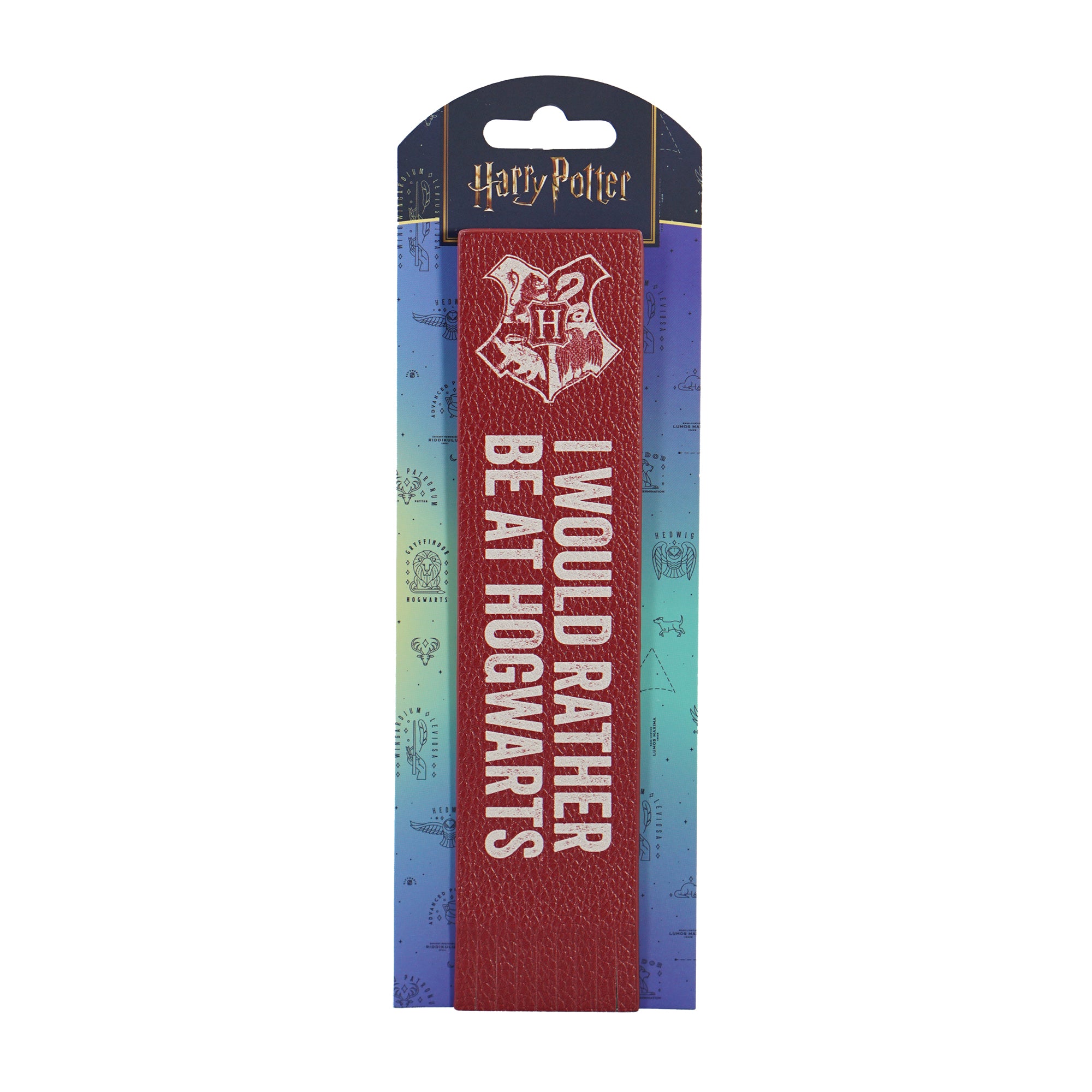 Harry Potter I Would Rather marque-page PU 8x22 cm rouge
