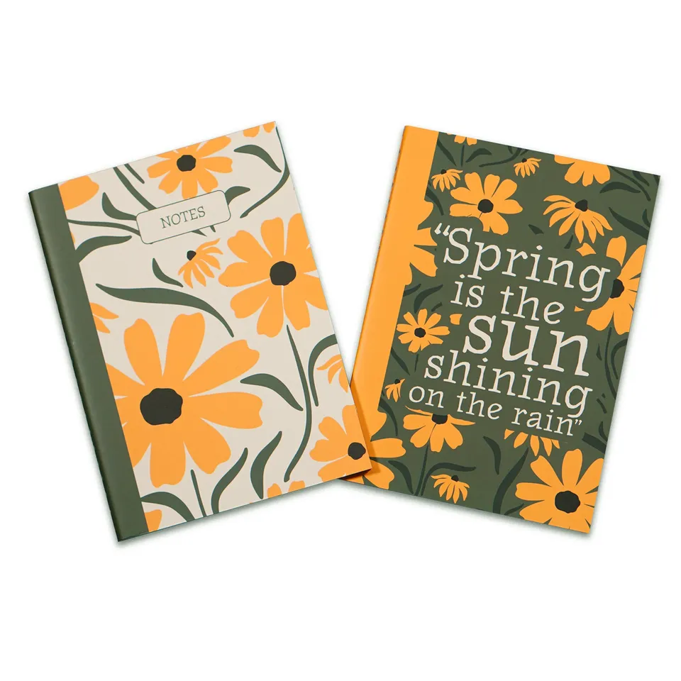 Secret Garden carnets A6 lot de 2 jaunes illustration