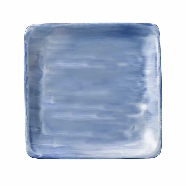 Artis Square Plate Blue assiette carrée bleue 21 cm