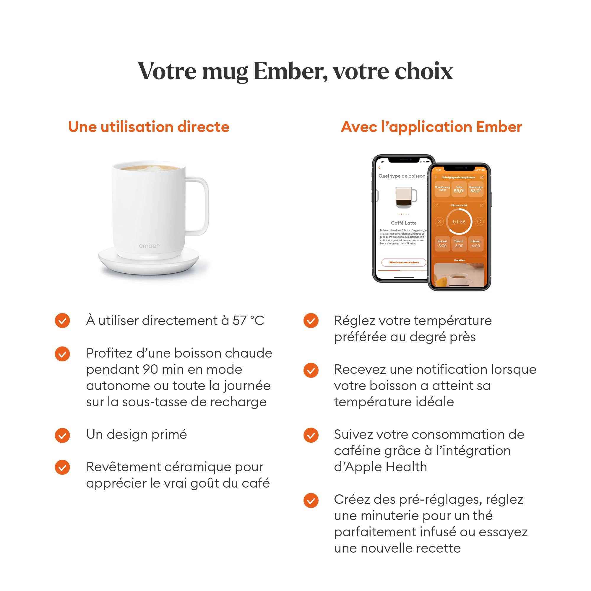 Ember Mug 2 Tasse Intelligente 29,5 cl Blanc