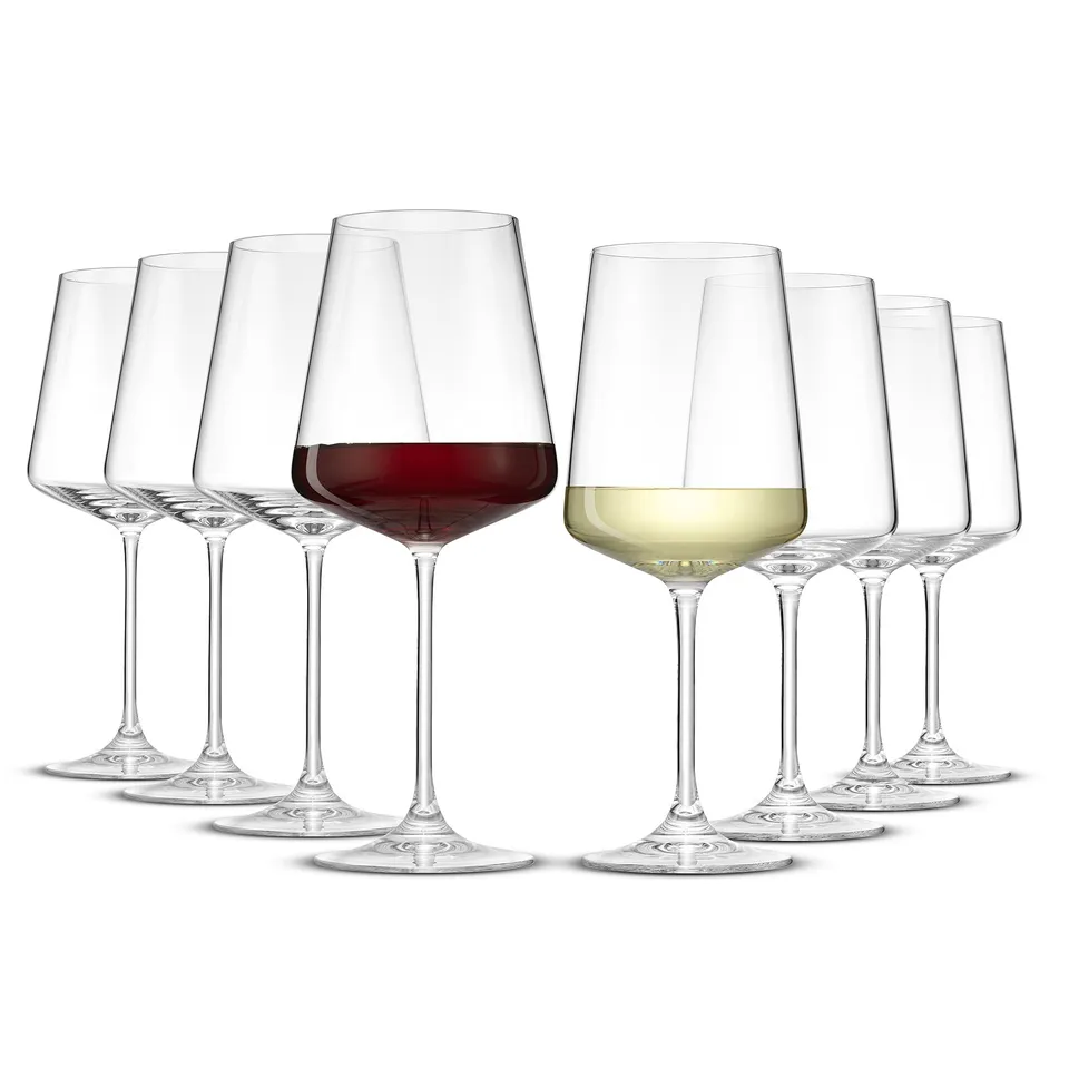 JoyJolt Sidney service verre vin rouge blanc 8 pièces