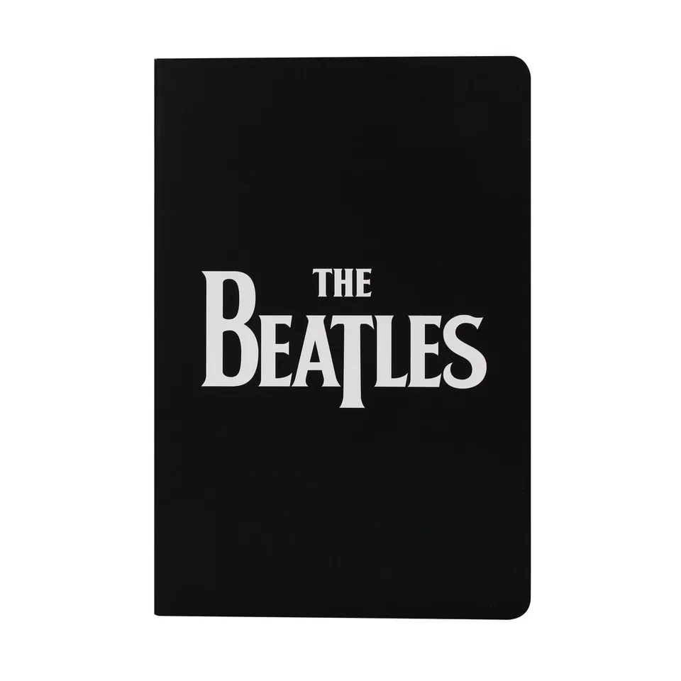 The Beatles Logo carnet A5 souple noir 192 pages