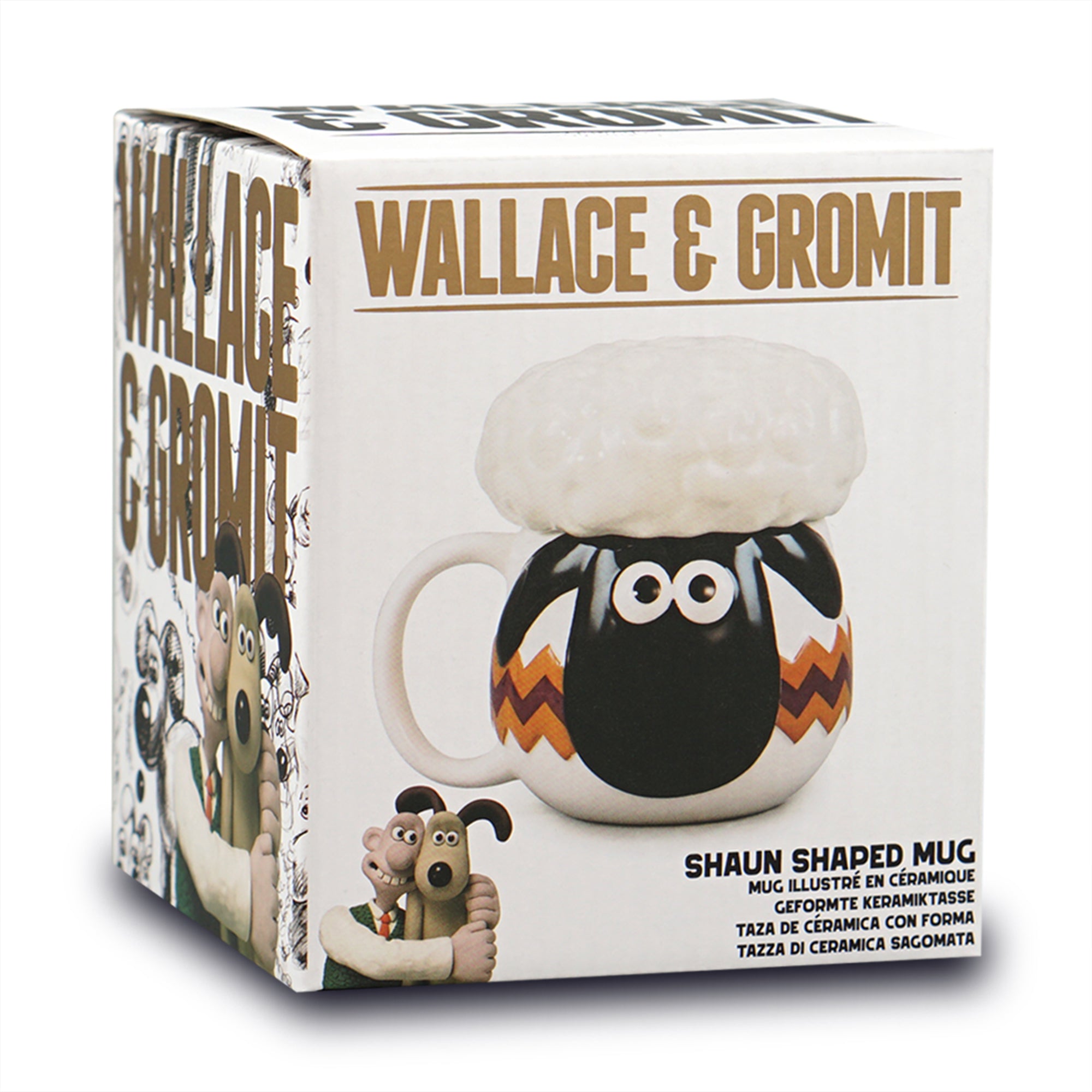 HMB Wallace Gromit mug Shaun couvercle 35 cl coffret