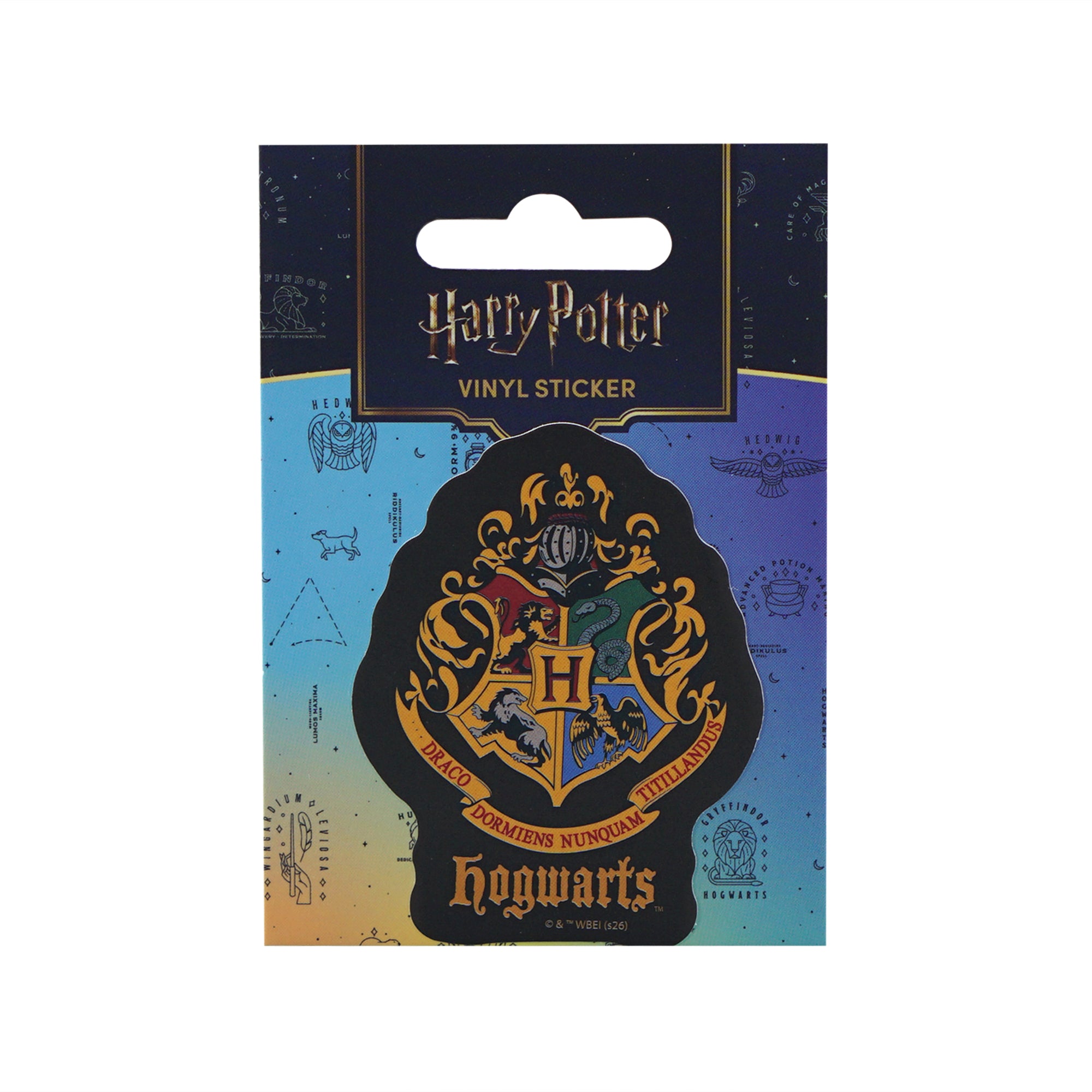 HMB Harry Potter Hogwarts sticker vinyle noir