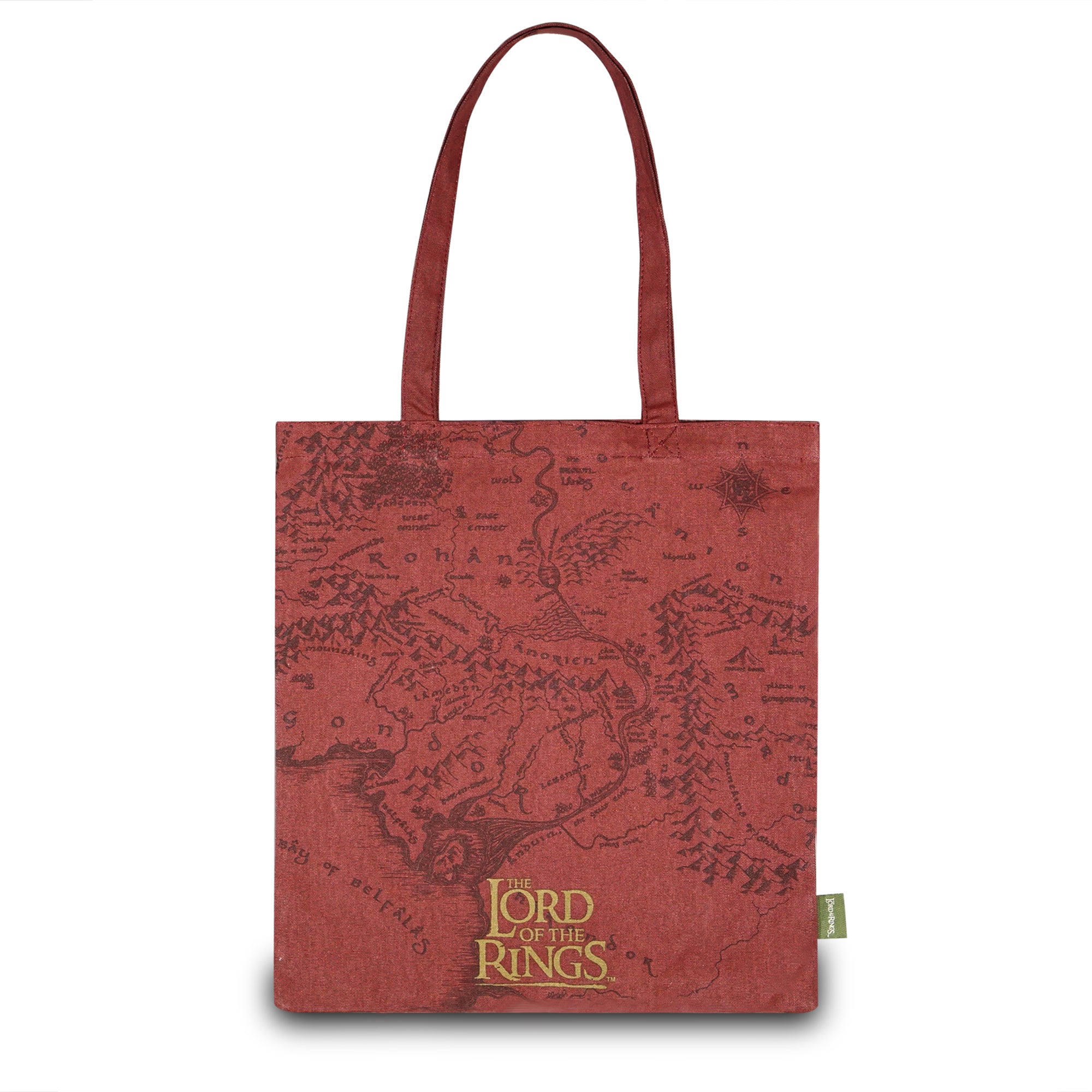 Le Seigneur des Anneaux tote bag coton recyclé rouge
