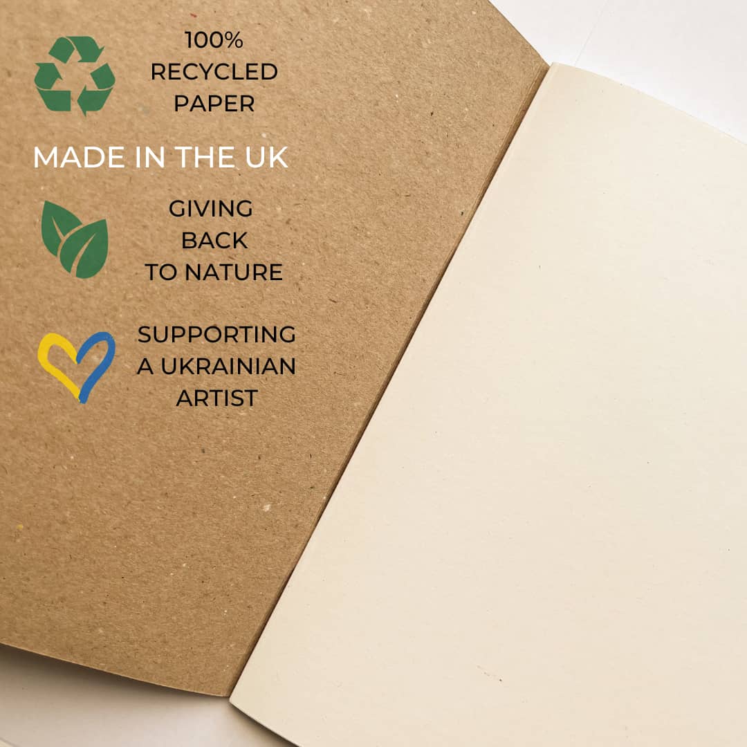 Trouvaille Global carnet papier recyclé A5 illustré