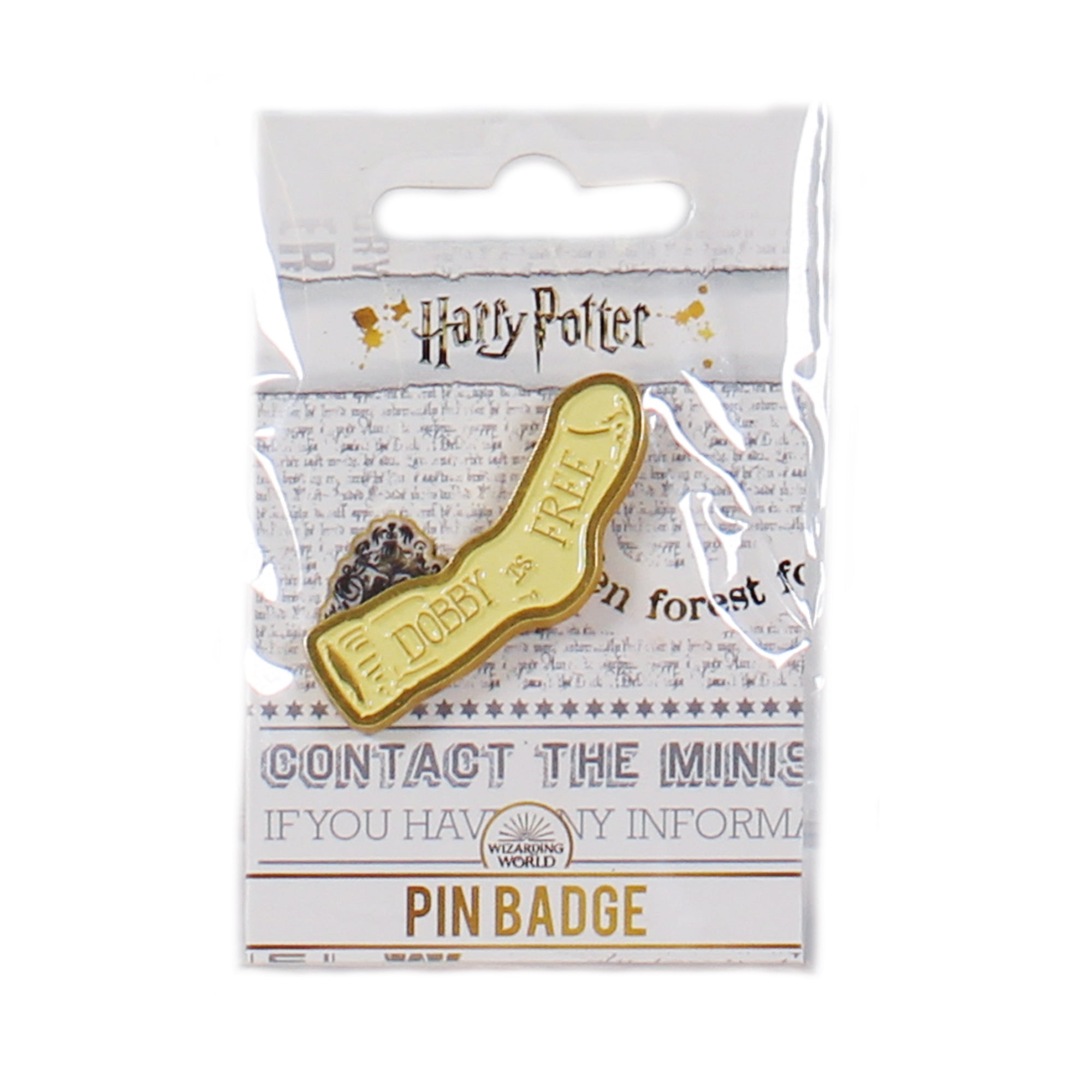 HMB Harry Potter Dobby pin badge crème
