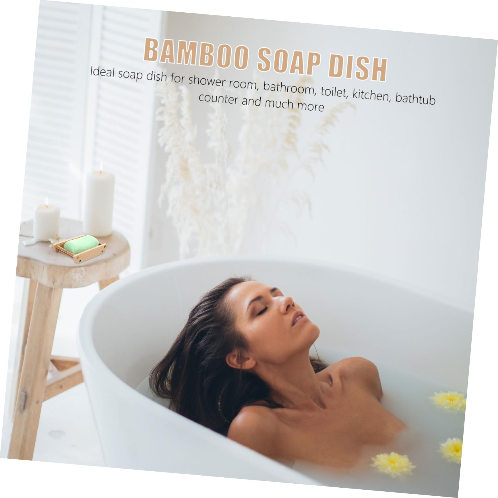 Alipis porte-savon bambou bateau 12,2 cm drainant