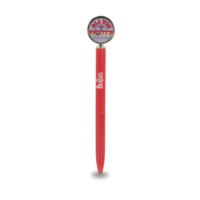 The Beatles All You Need Is Love stylo métal rouge