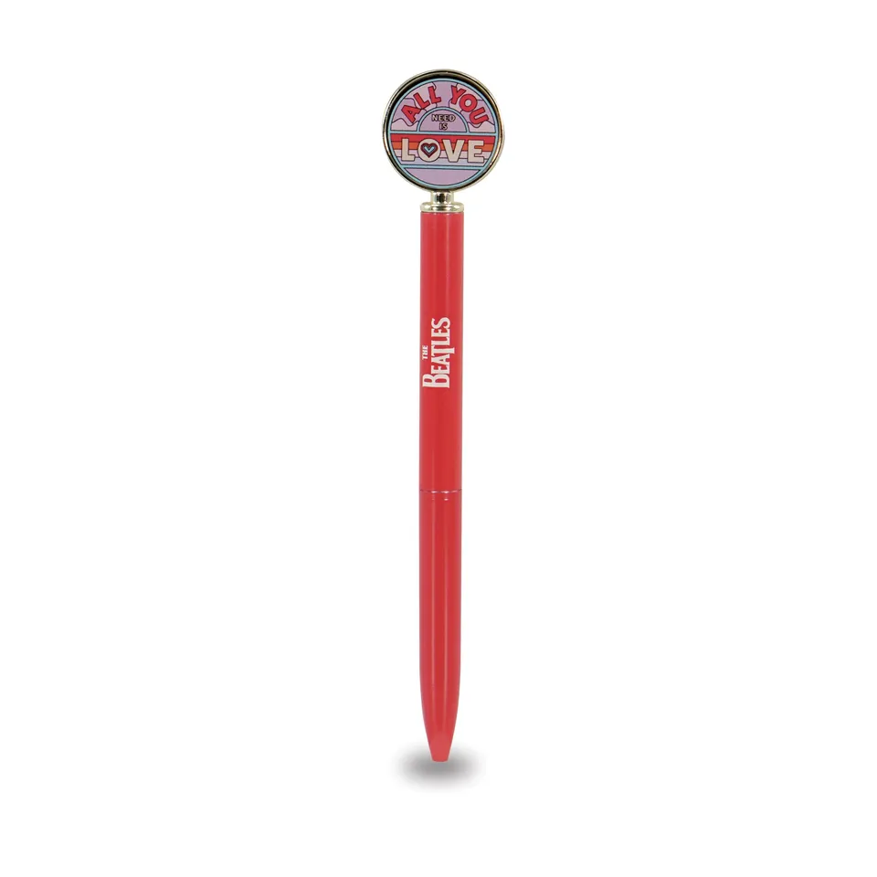 The Beatles All You Need Is Love stylo métal rouge