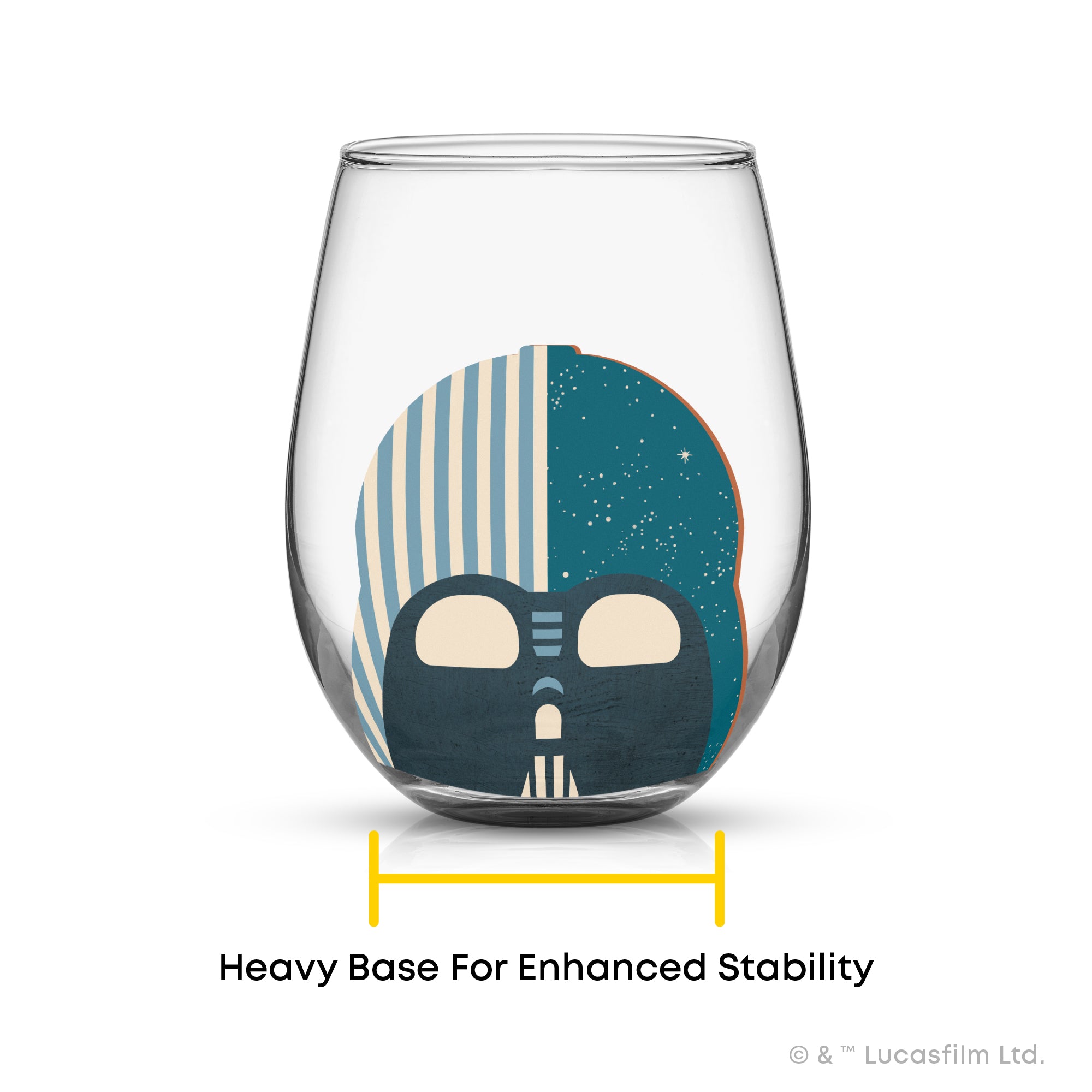 JoyJolt Helmet Hues verre 56 cl lot de 4 Star Wars