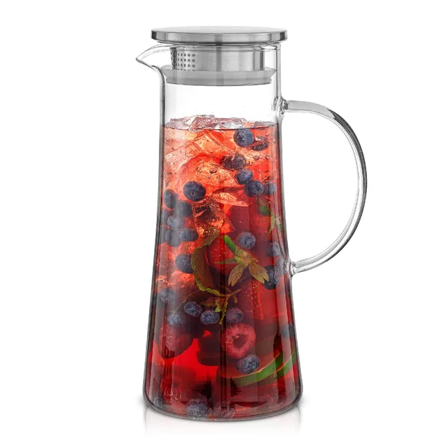 JoyJolt Breeze pichet verre 136 cl inox filtrant