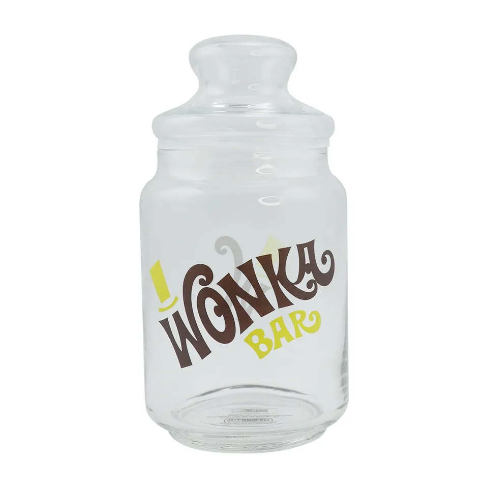 Wonka bocal verre 75 cl couvercle bambou