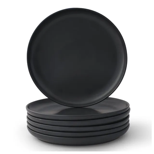 JoyJolt Mesa assiettes plates lot de 6 grès mat 26,7 cm