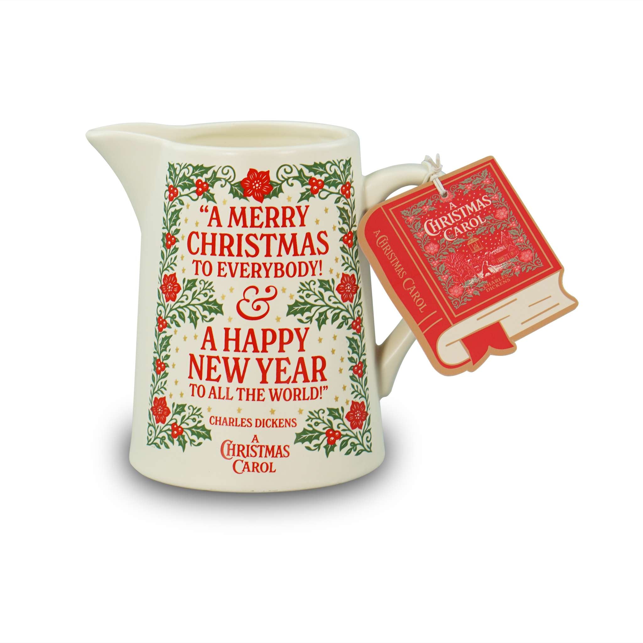 HMB Christmas Carol pichet céramique crème 50 cl