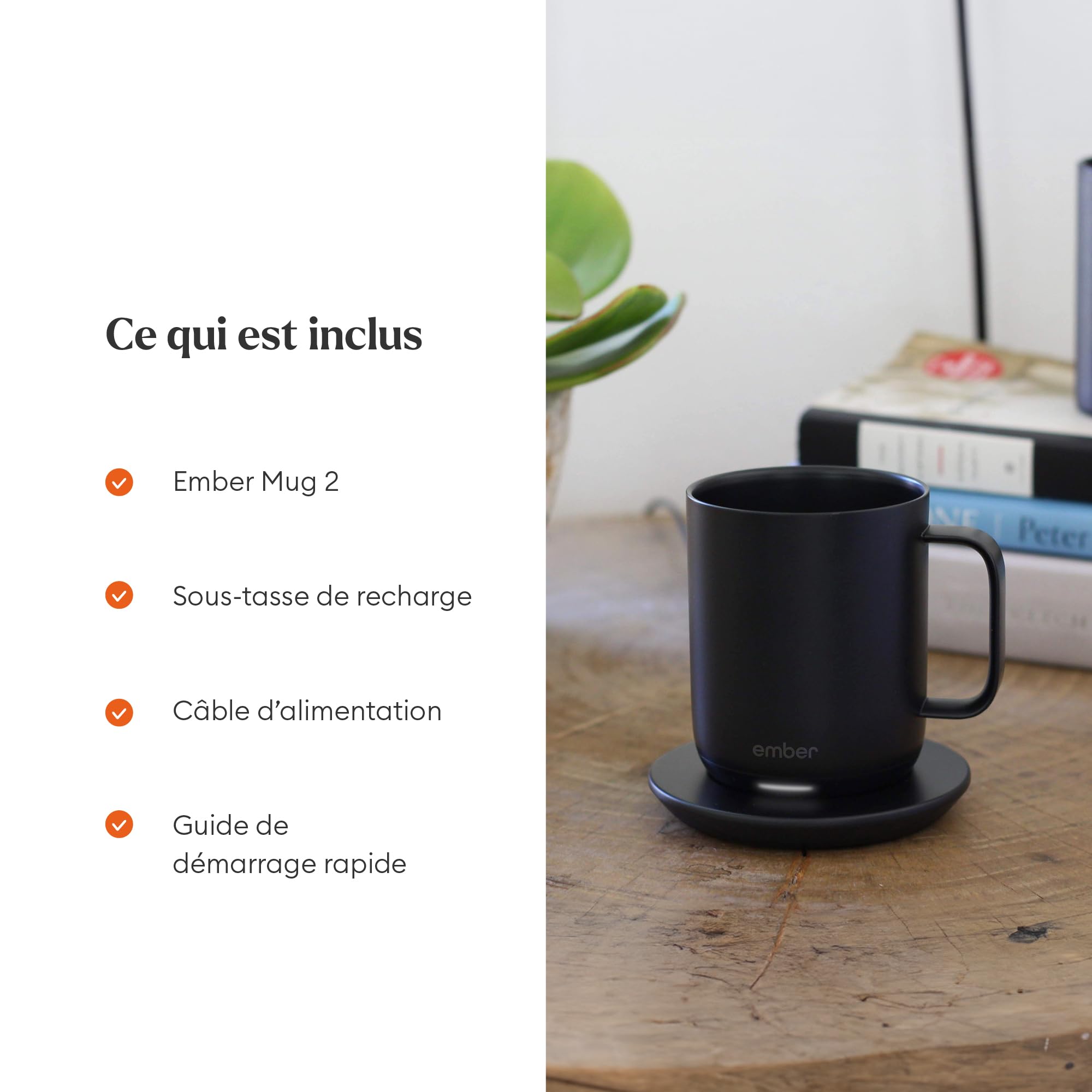 Ember Smart Mug 2 mug chauffant noir 29,5 cl connecté
