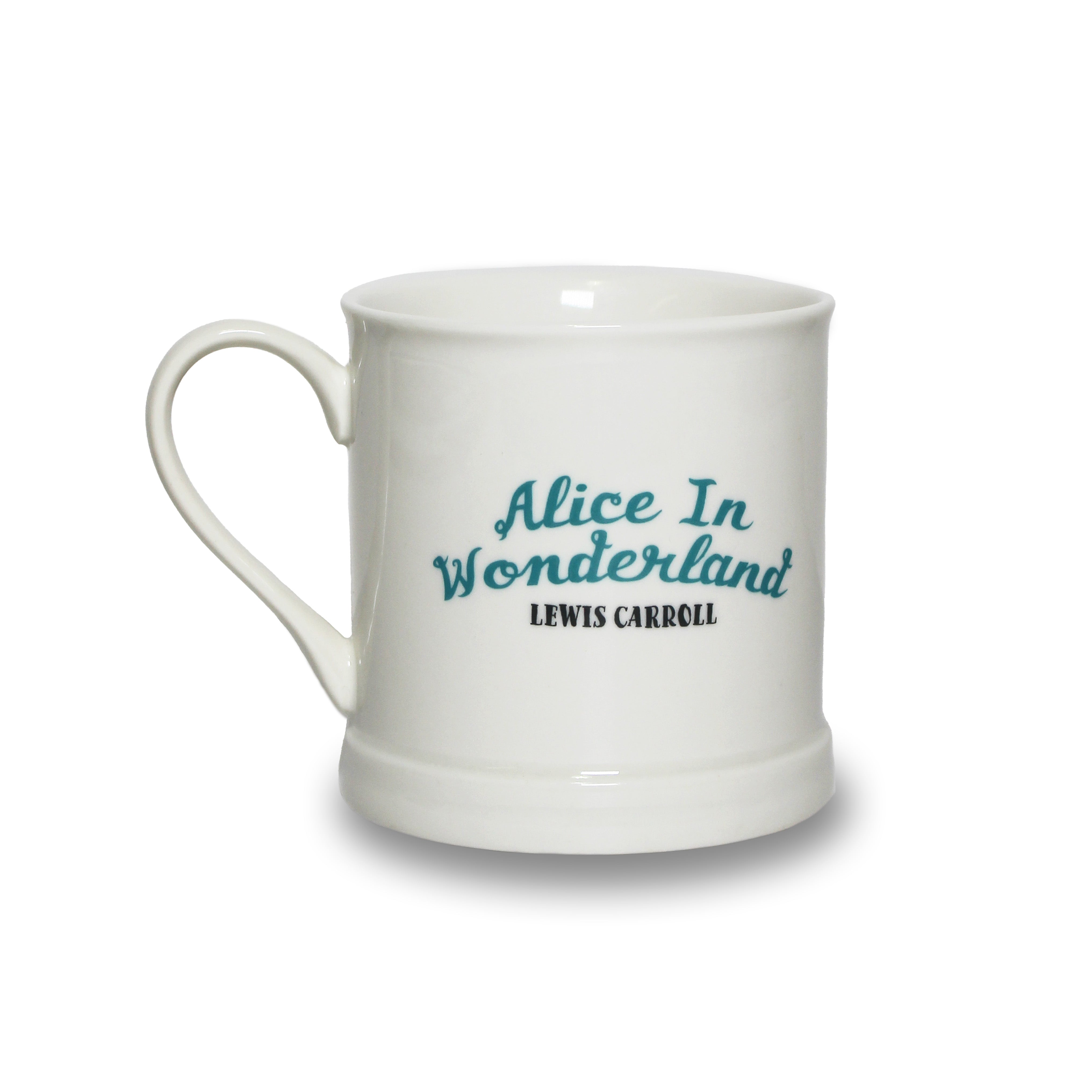 Alice in Wonderland Pulteney Press mug céramique bleu clair