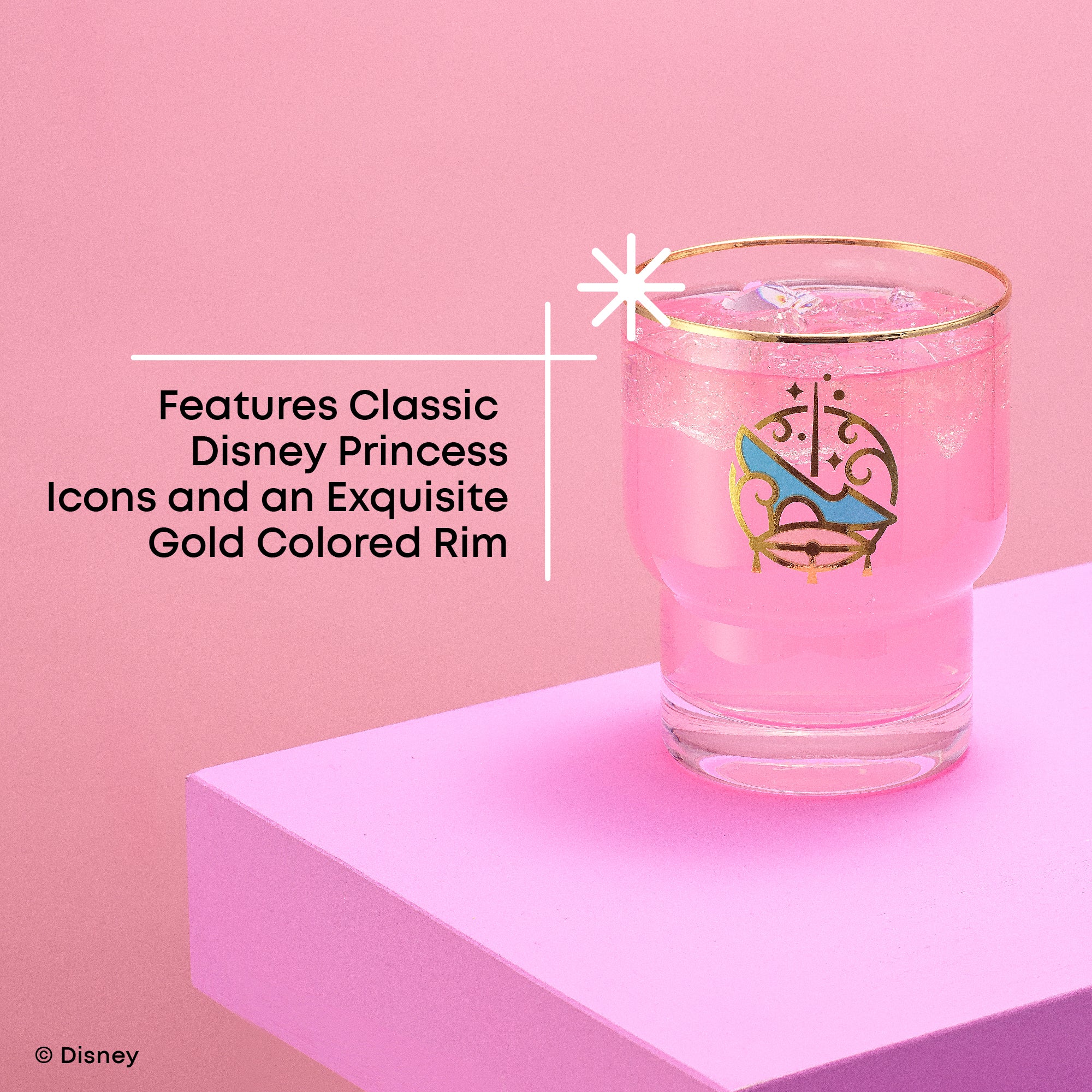 JoyJolt Disney Princess verres lot de 6 30 cl borosilicate