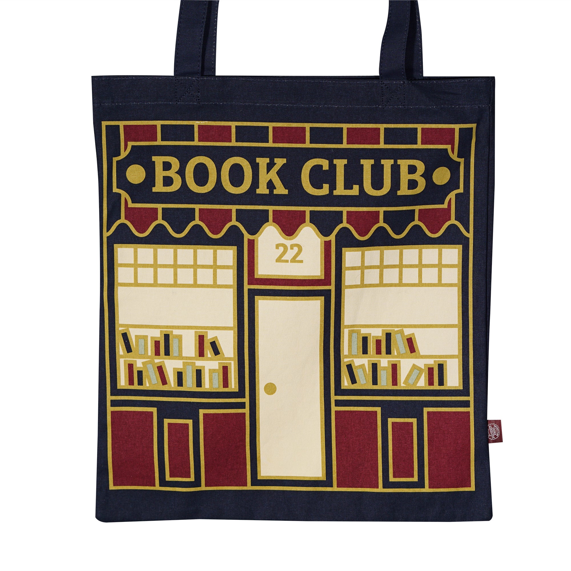 Pulteney Press Book Club cabas coton recyclé bleu