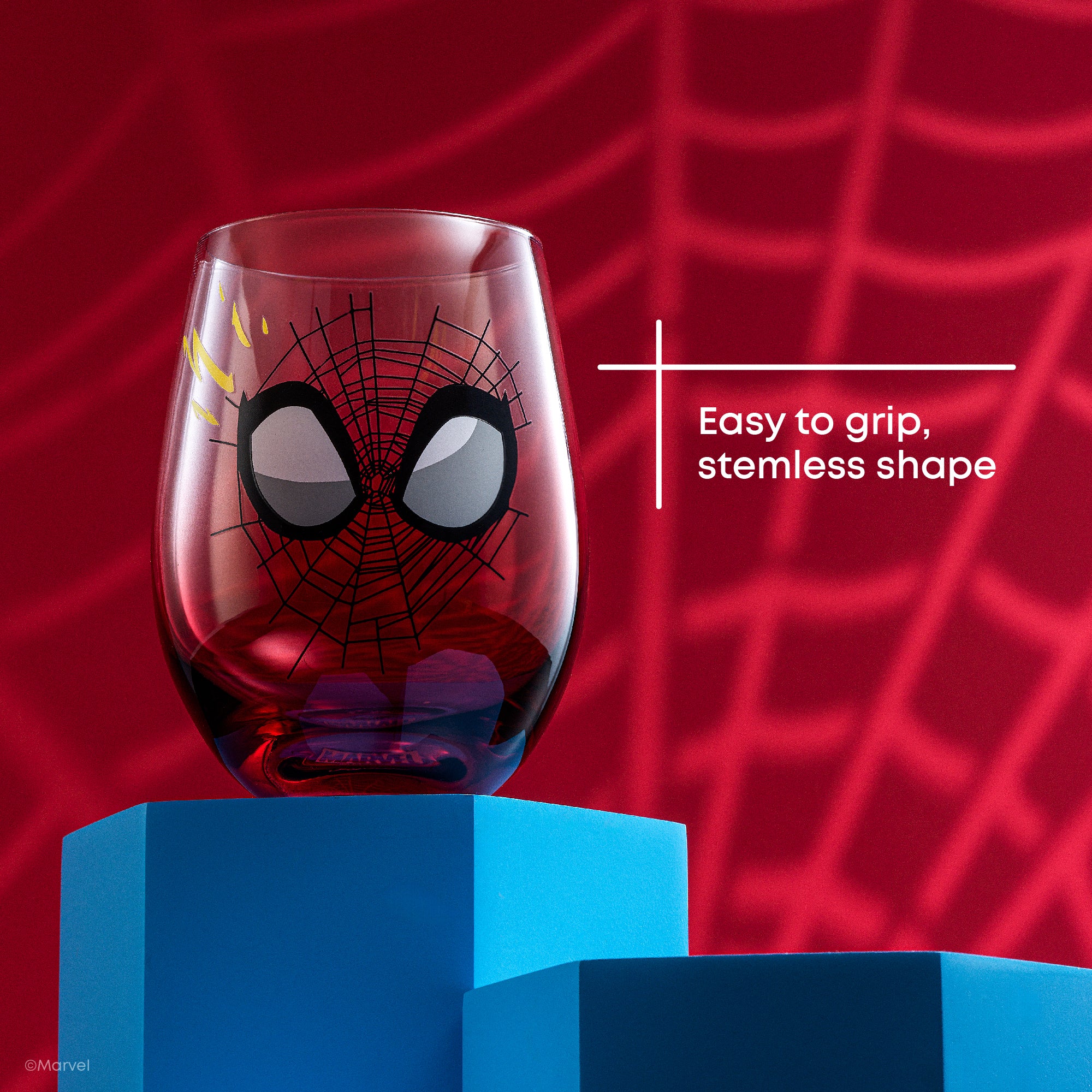 JoyJolt Marvel Spider-Man verres lot de 4 56 cl sans pied