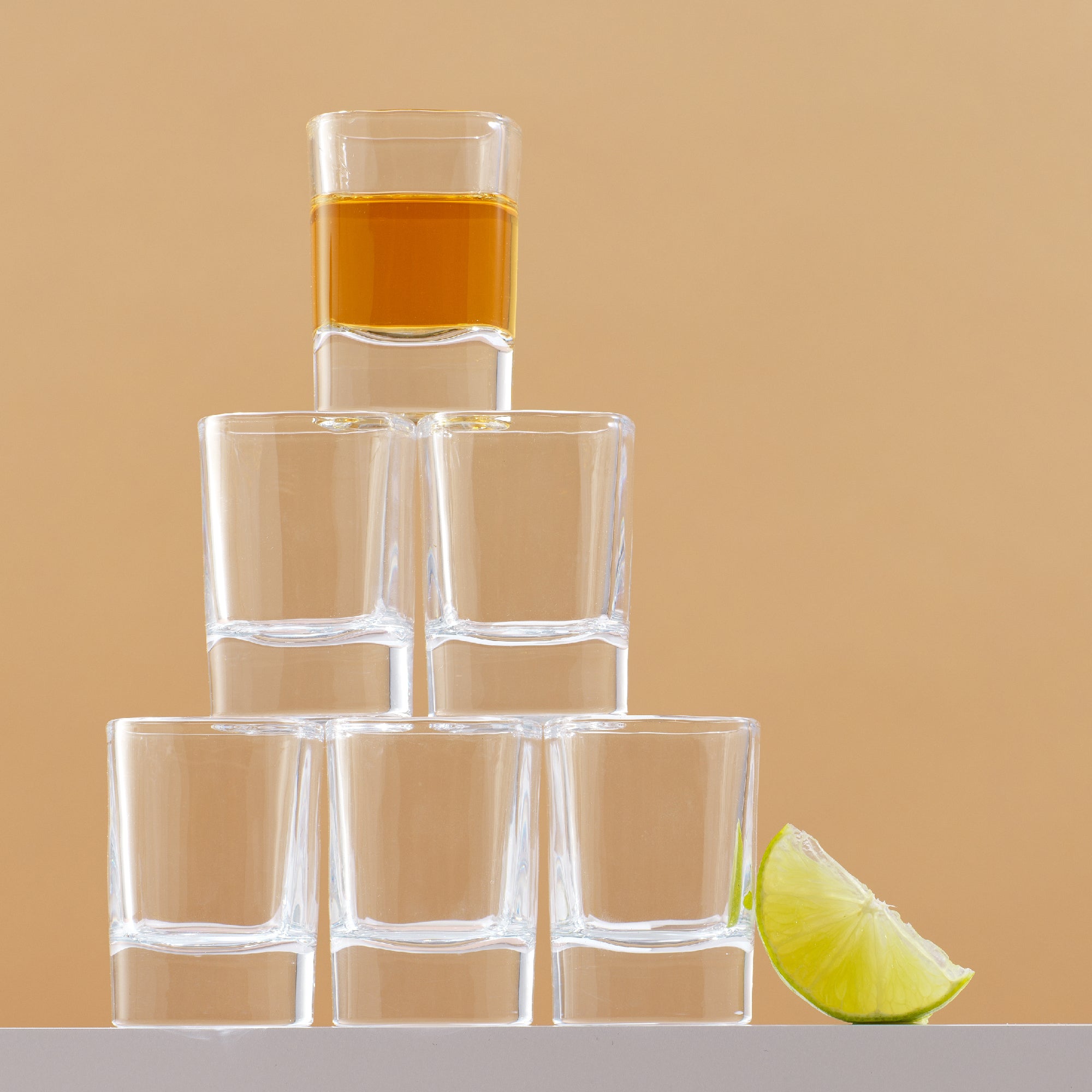 JoyJolt City verre à shot 4,5 cl lot de 6 fond épais