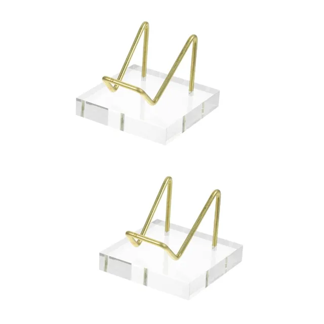 Alipis support minéraux acrylique 5x5x4 cm lot de 2
