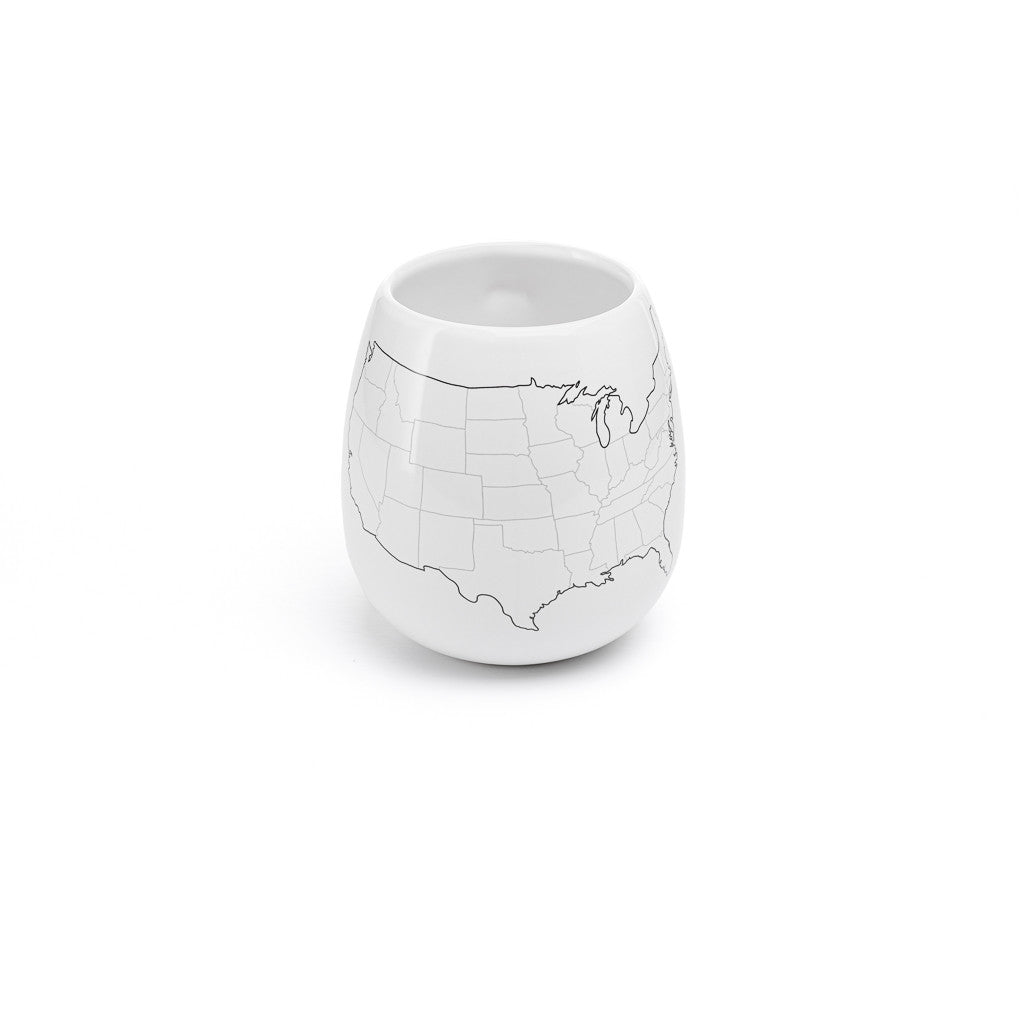 Trouvaille USA Map mug à colorier carte USA