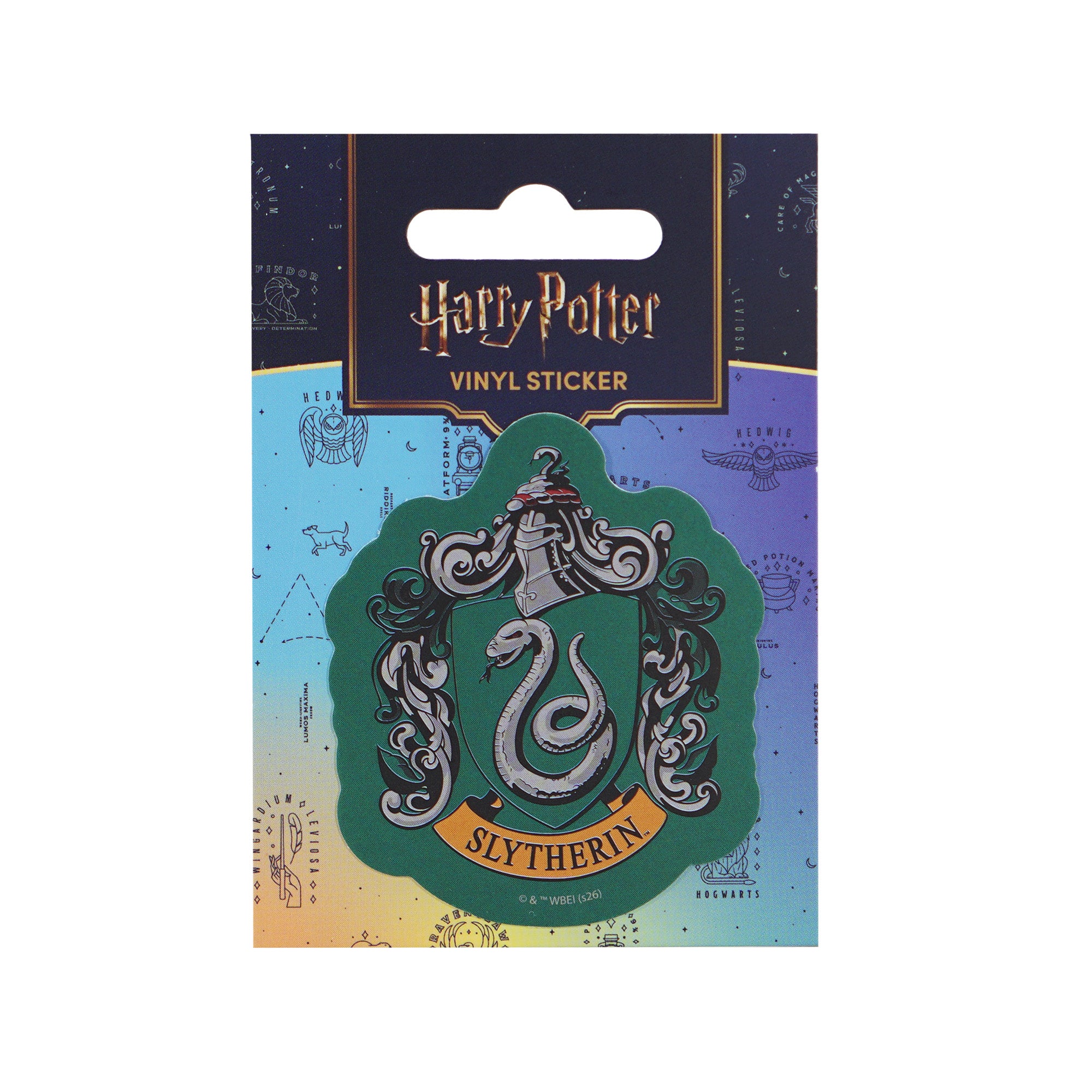 Harry Potter Slytherin sticker vinyle vert 7,5 cm