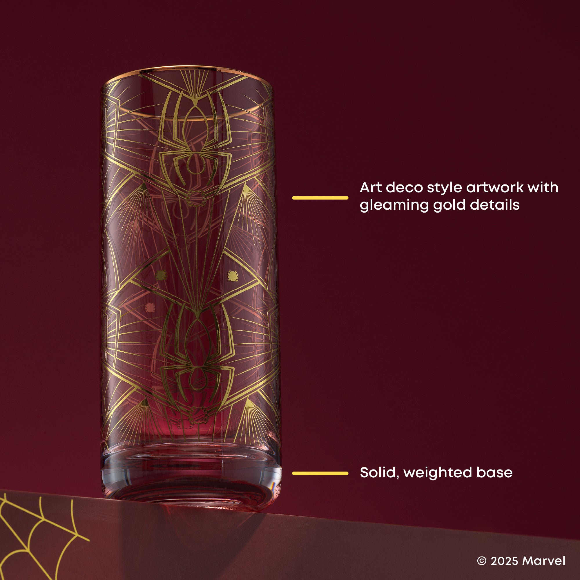 JoyJolt Marvel Spider-Man Legacy verres hauts lot de 4