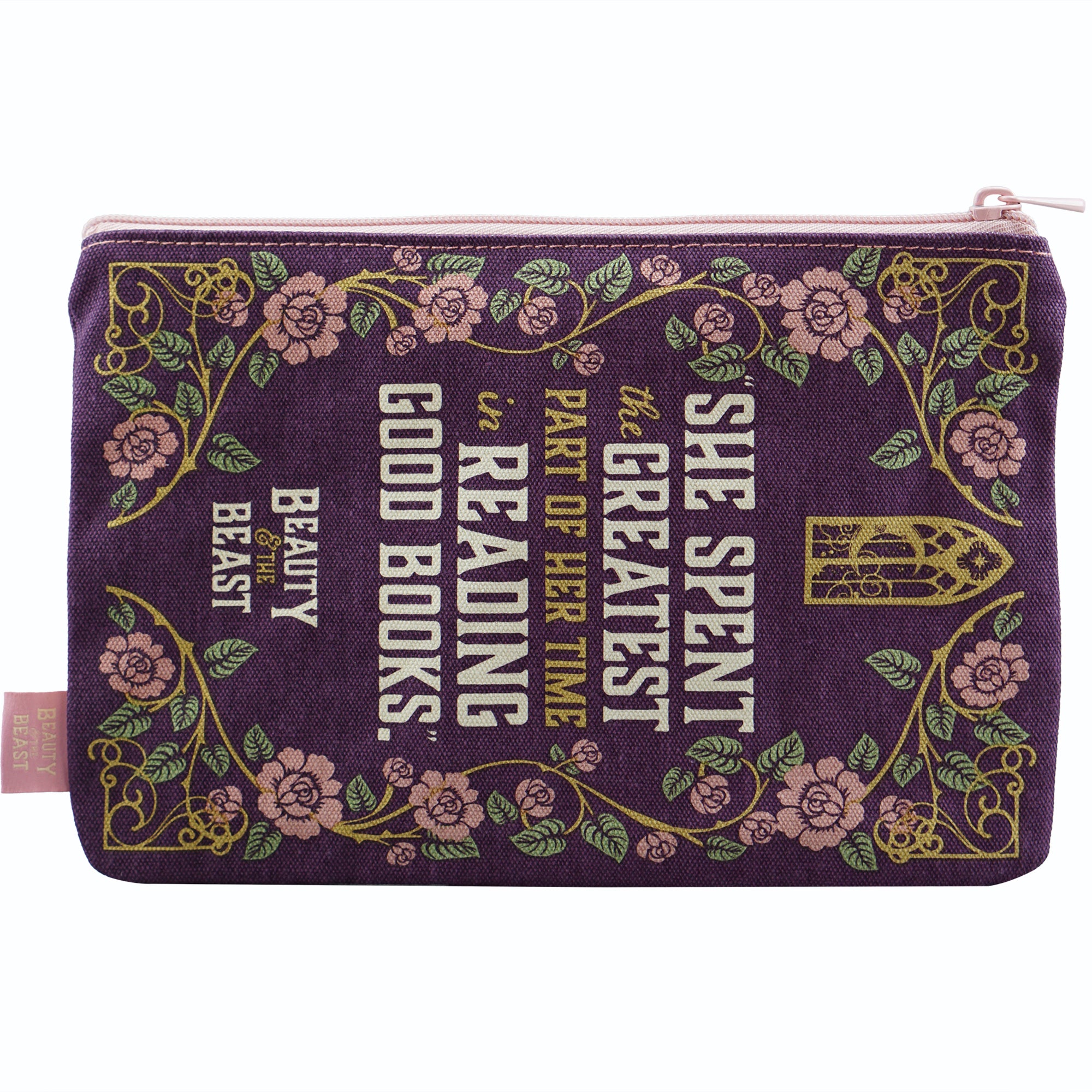 HMB Beauty and the Beast trousse coton 16x24 violet
