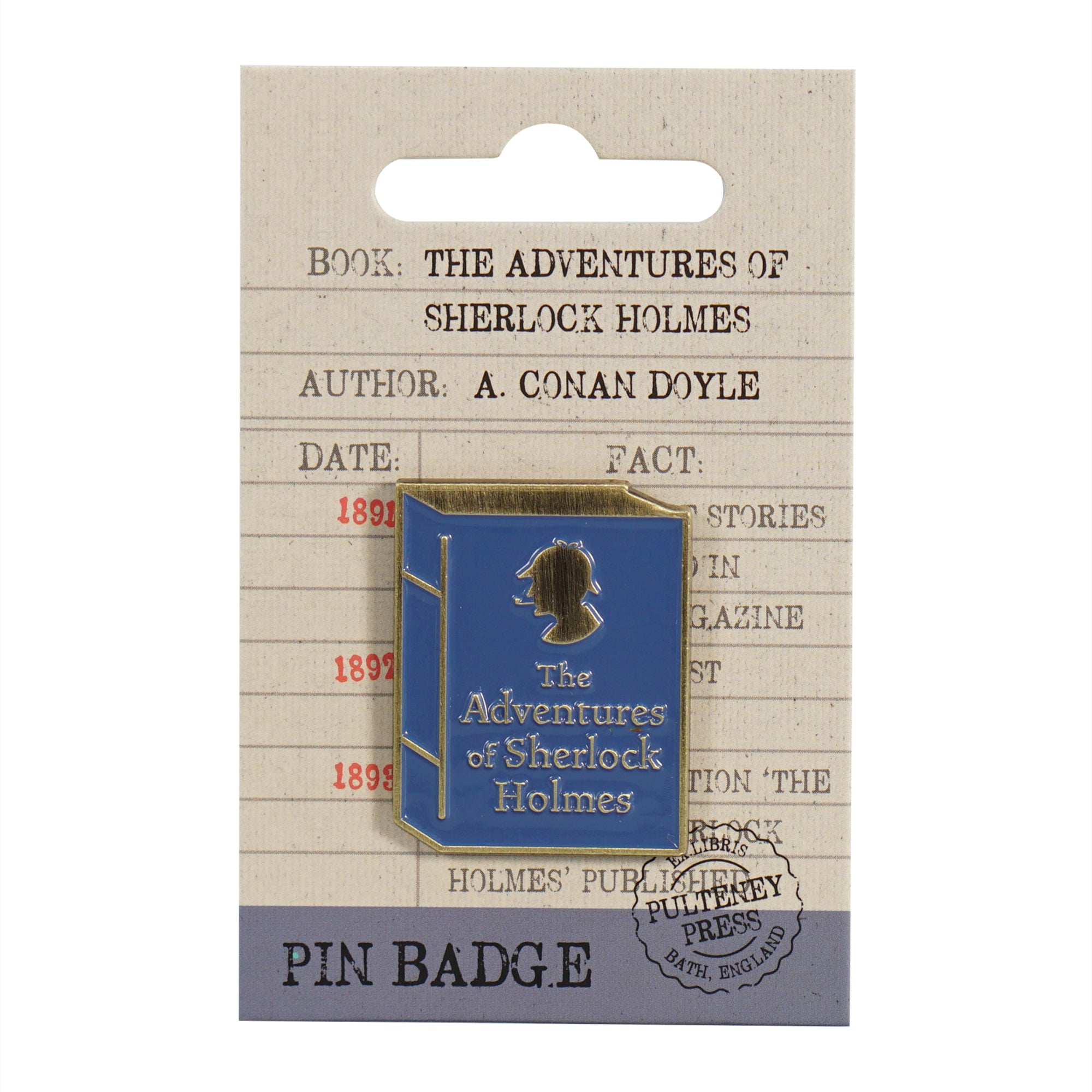 HMB Pulteney Press Sherlock Holmes pin's émail mystère
