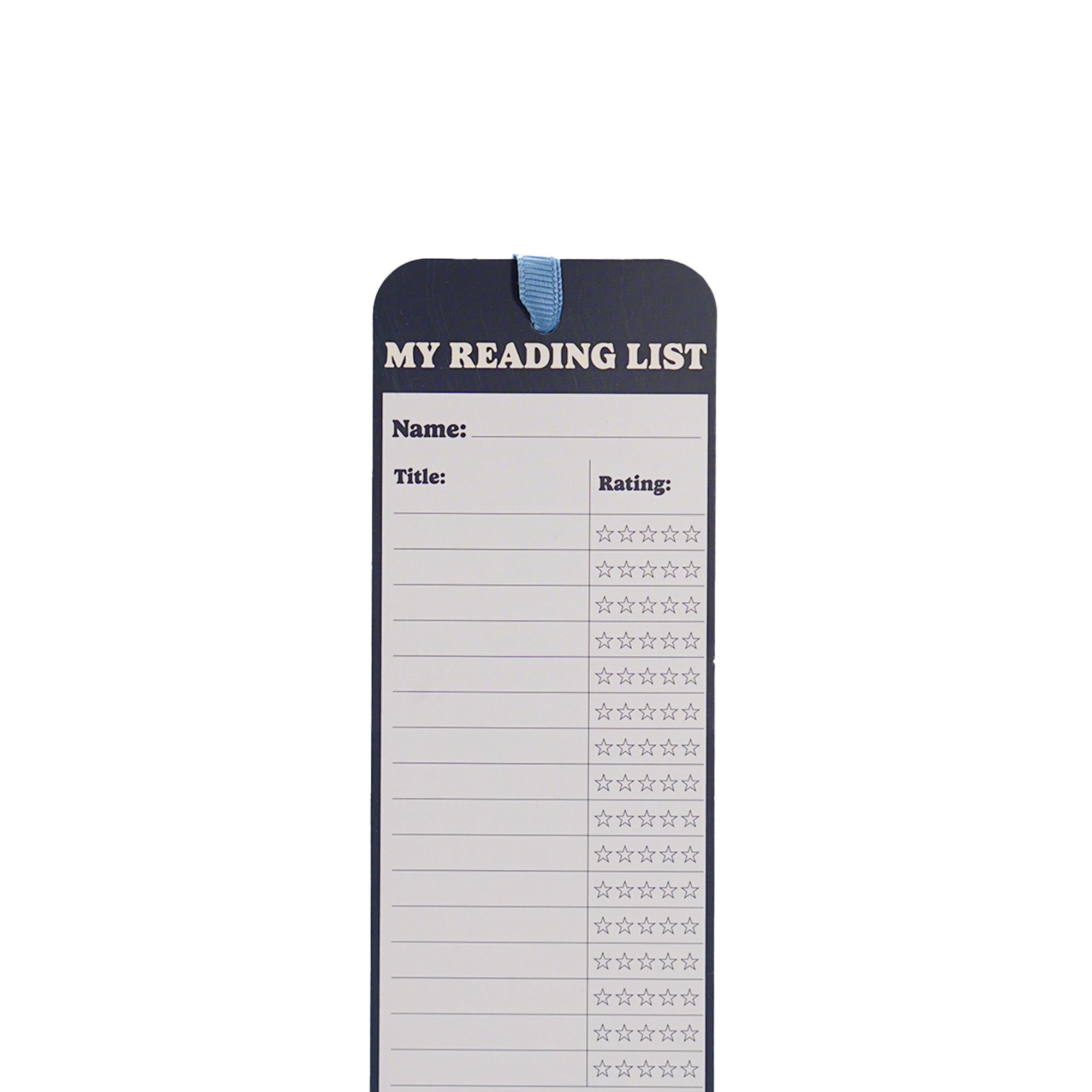 Pulteney Press Reading List marque-page papier bleu