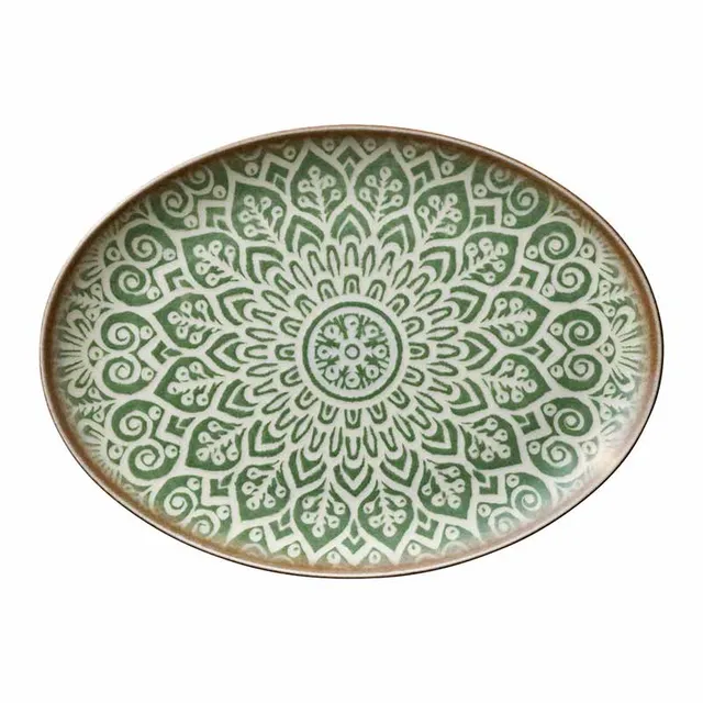 Artis Soulmate Jade assiette ovale 32x23,5 cm vert