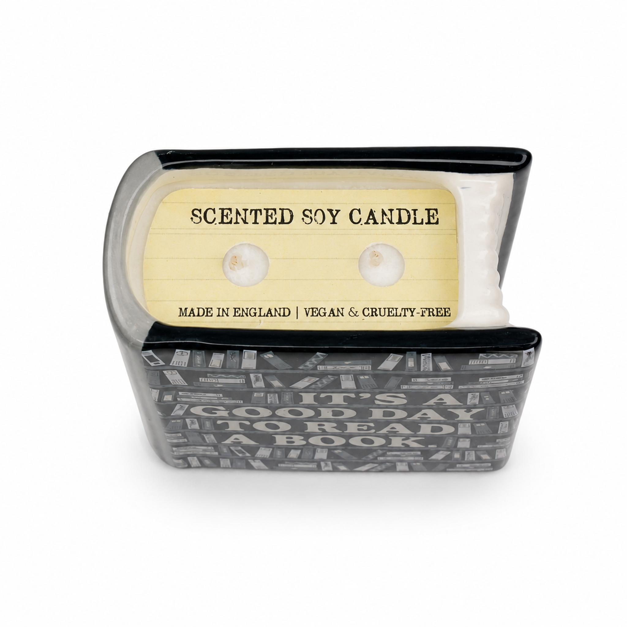 Pulteney Press Good Day bougie livre 10 cm soja