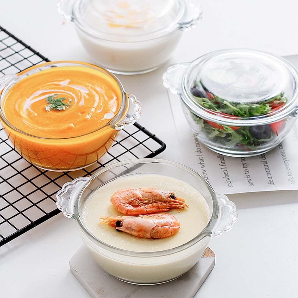 Alipis bol verre borosilicate couvercle dessert