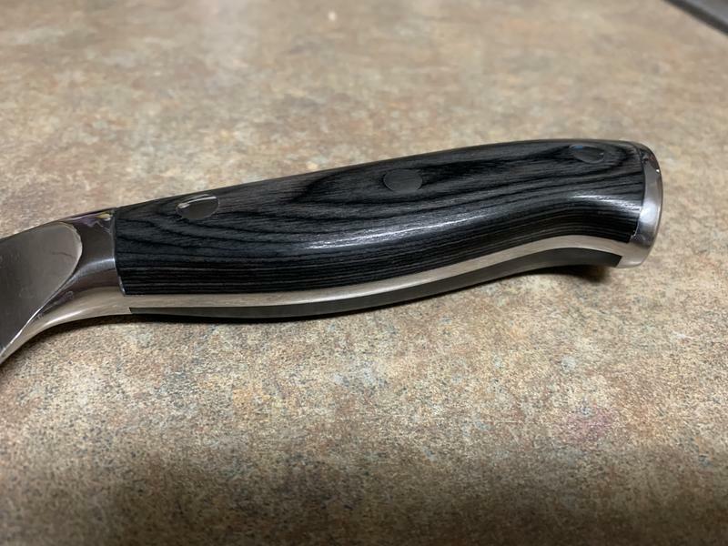 JoyJolt couteau nakiri 18 cm acier carbone lot 1