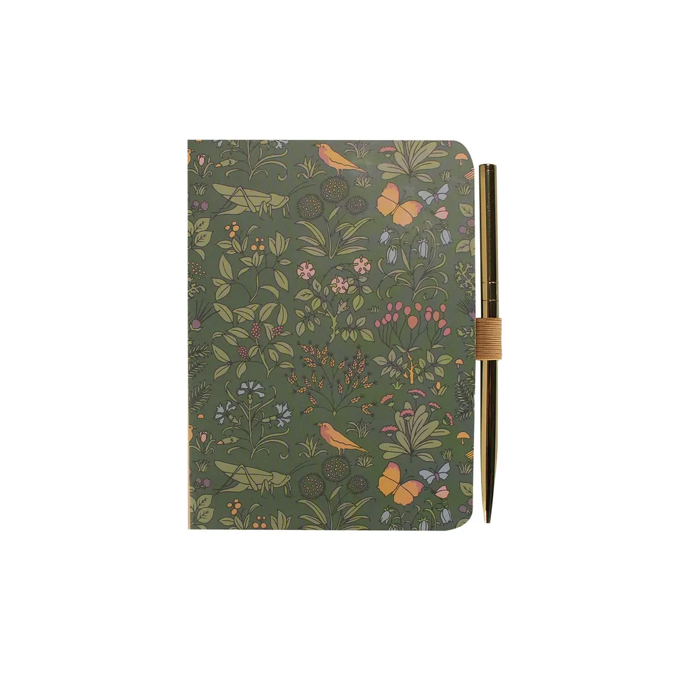 HMB Voysey Apothecary's Garden carnet A6 + stylo vert