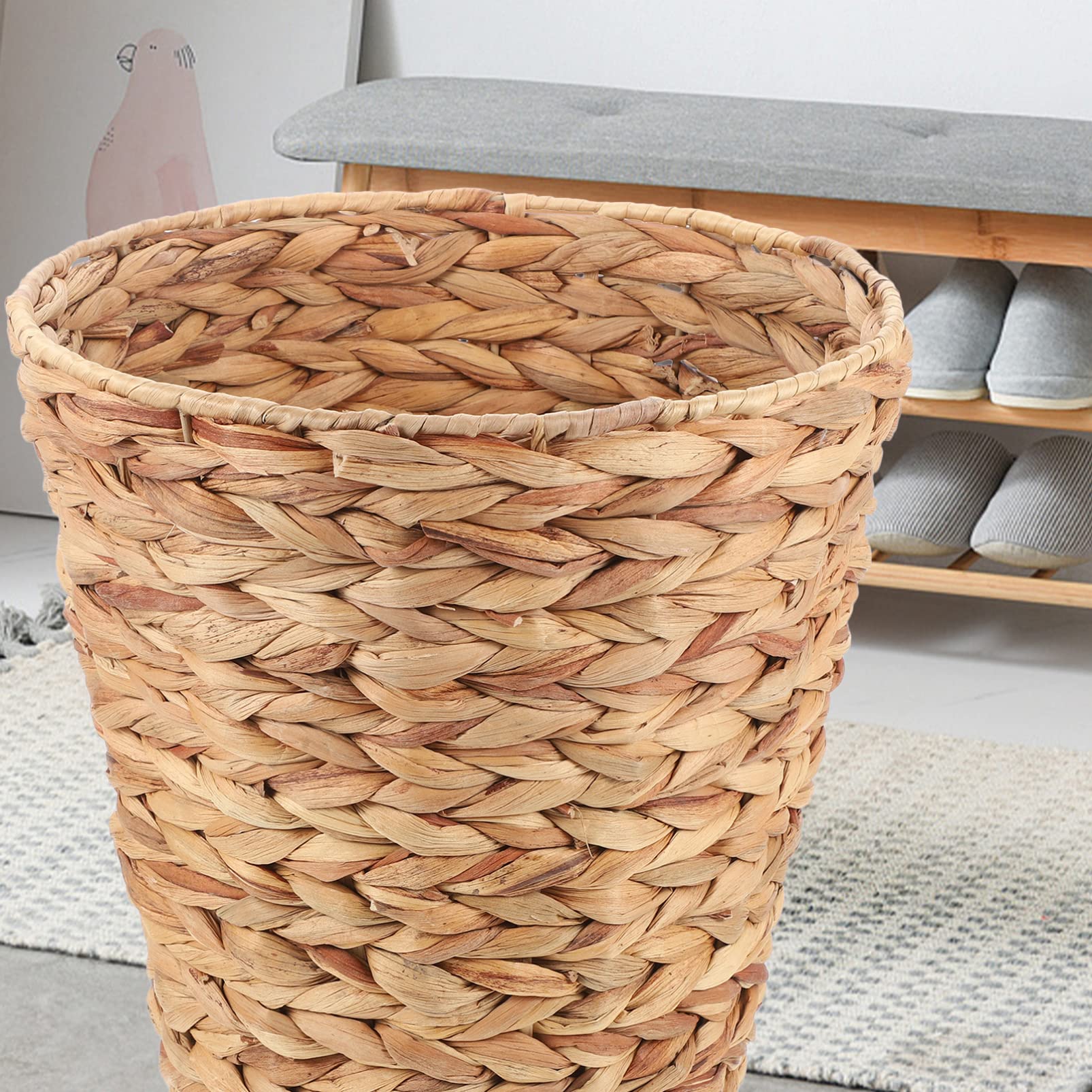 Alipis panier rangement tressé herbe gourde marron