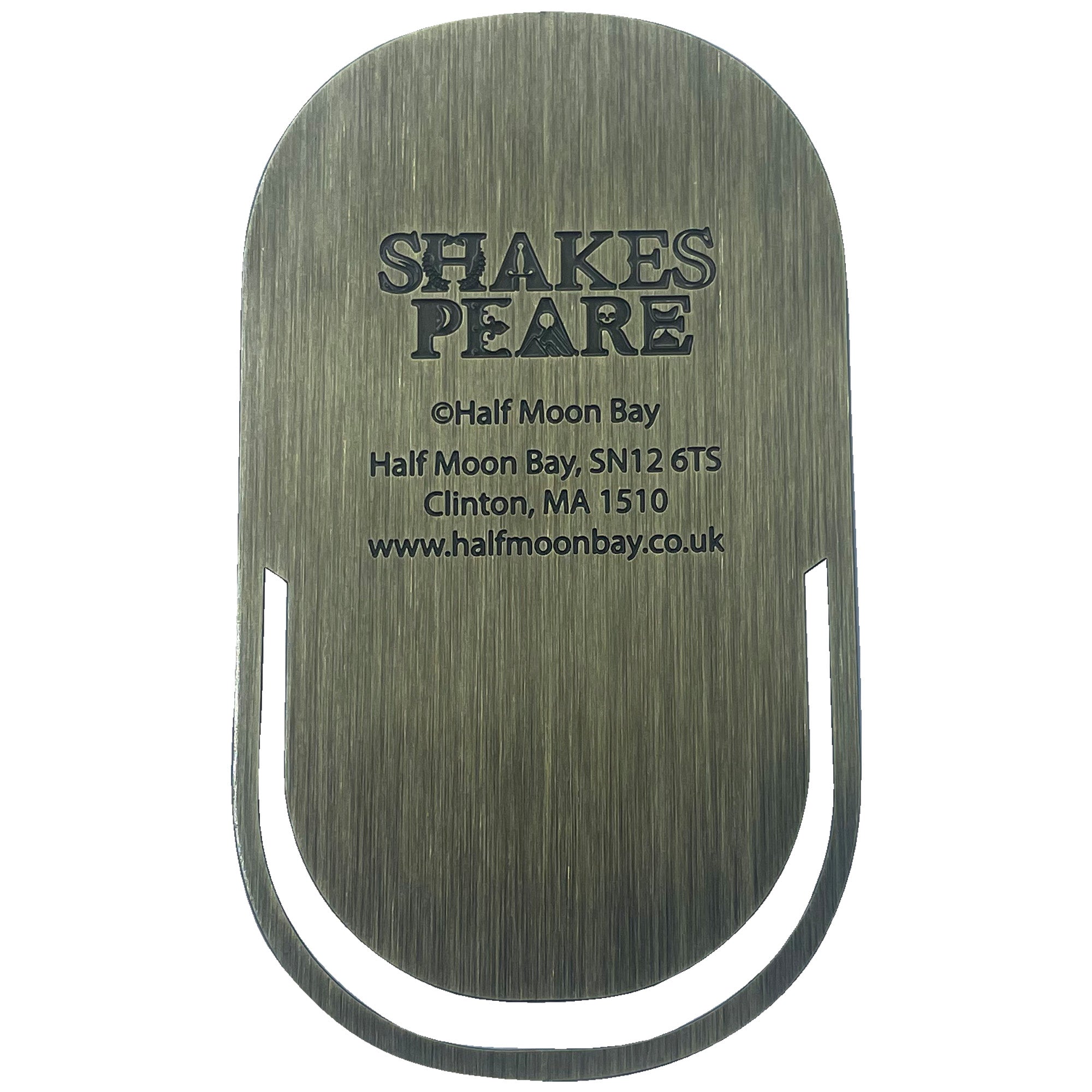 Shakespeare Hamlet marque-page métal bronze