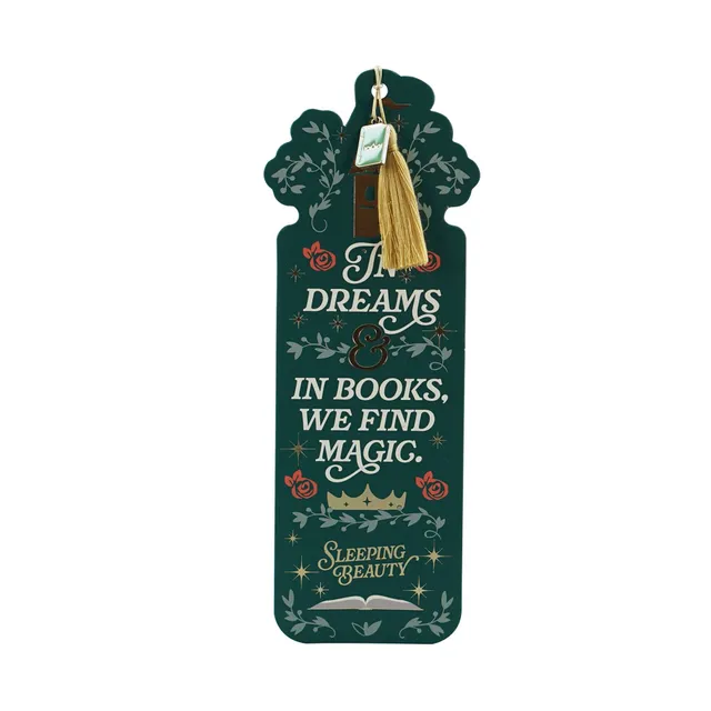 Sleeping Beauty marque-page vert breloque pompon 18cm