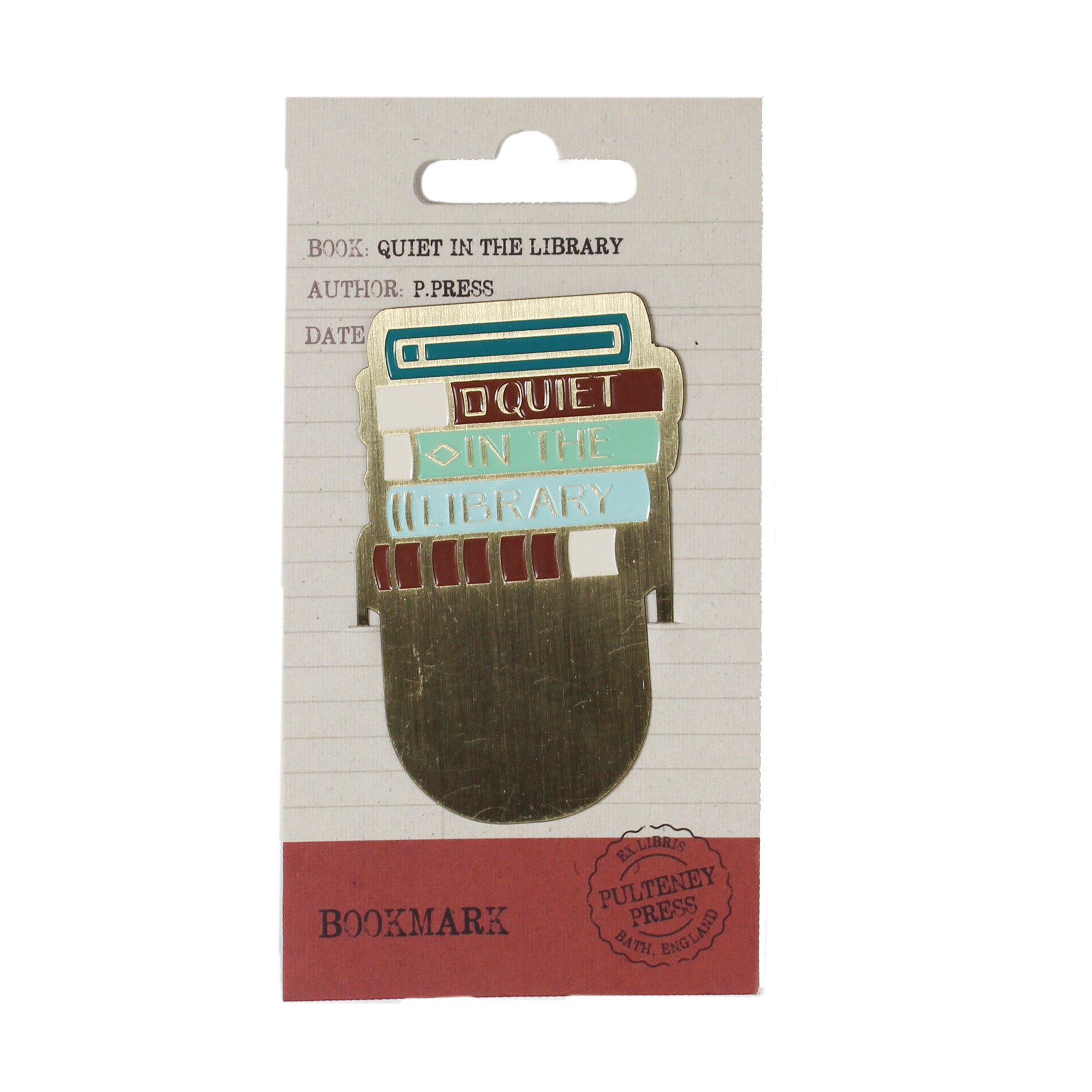 HMB Pulteney Press Quiet marque-page métal bronze