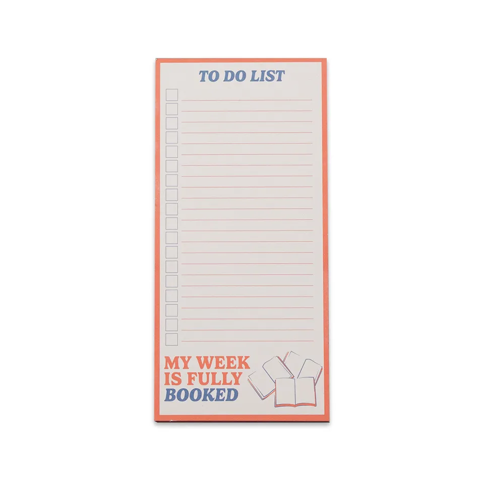 Pulteney Press Fully Booked bloc mémo magnétique orange