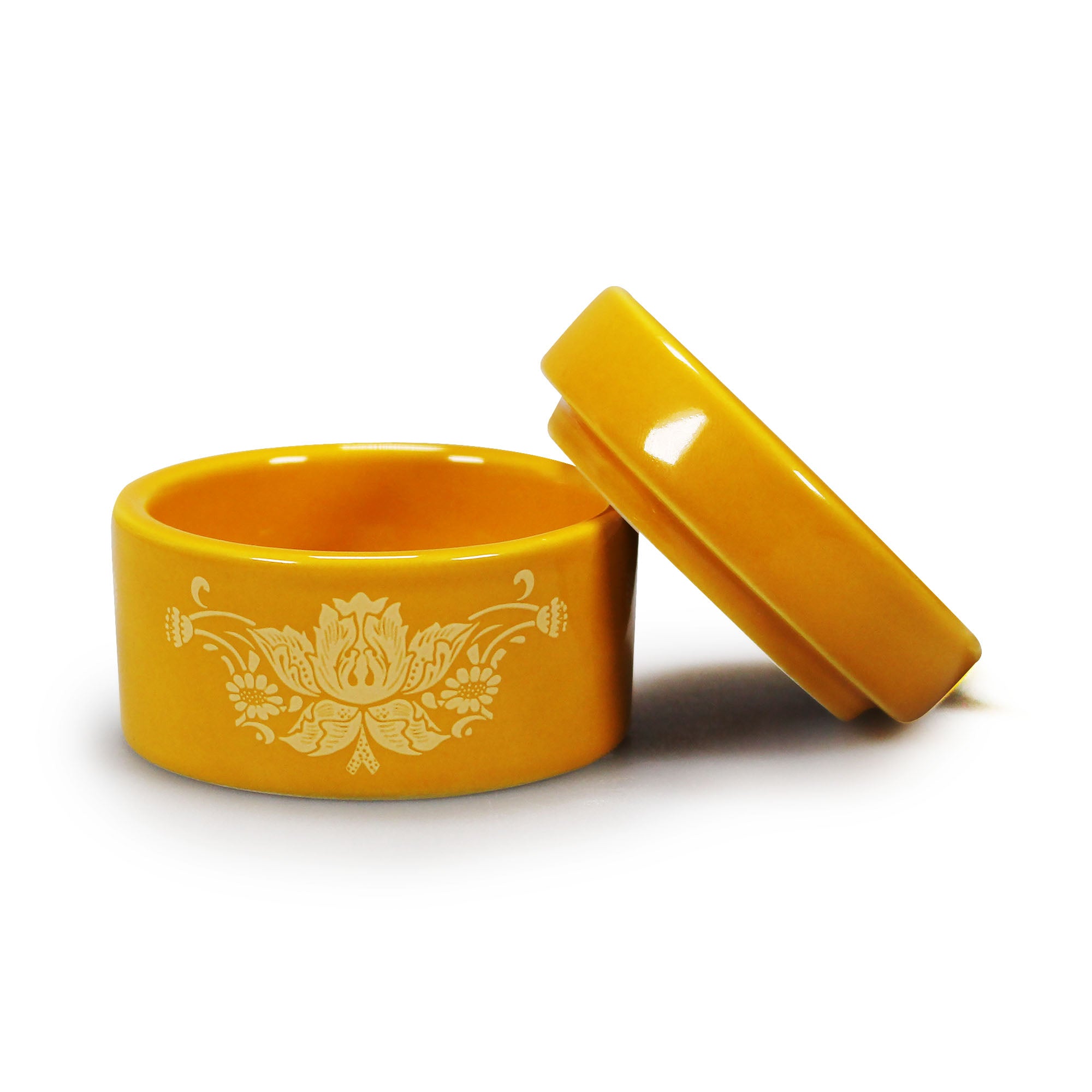 William Morris Quince boîte céramique 6cm jaune