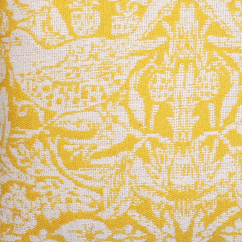 William Morris Strawberry Thief Quince coussin 40x40 jaune