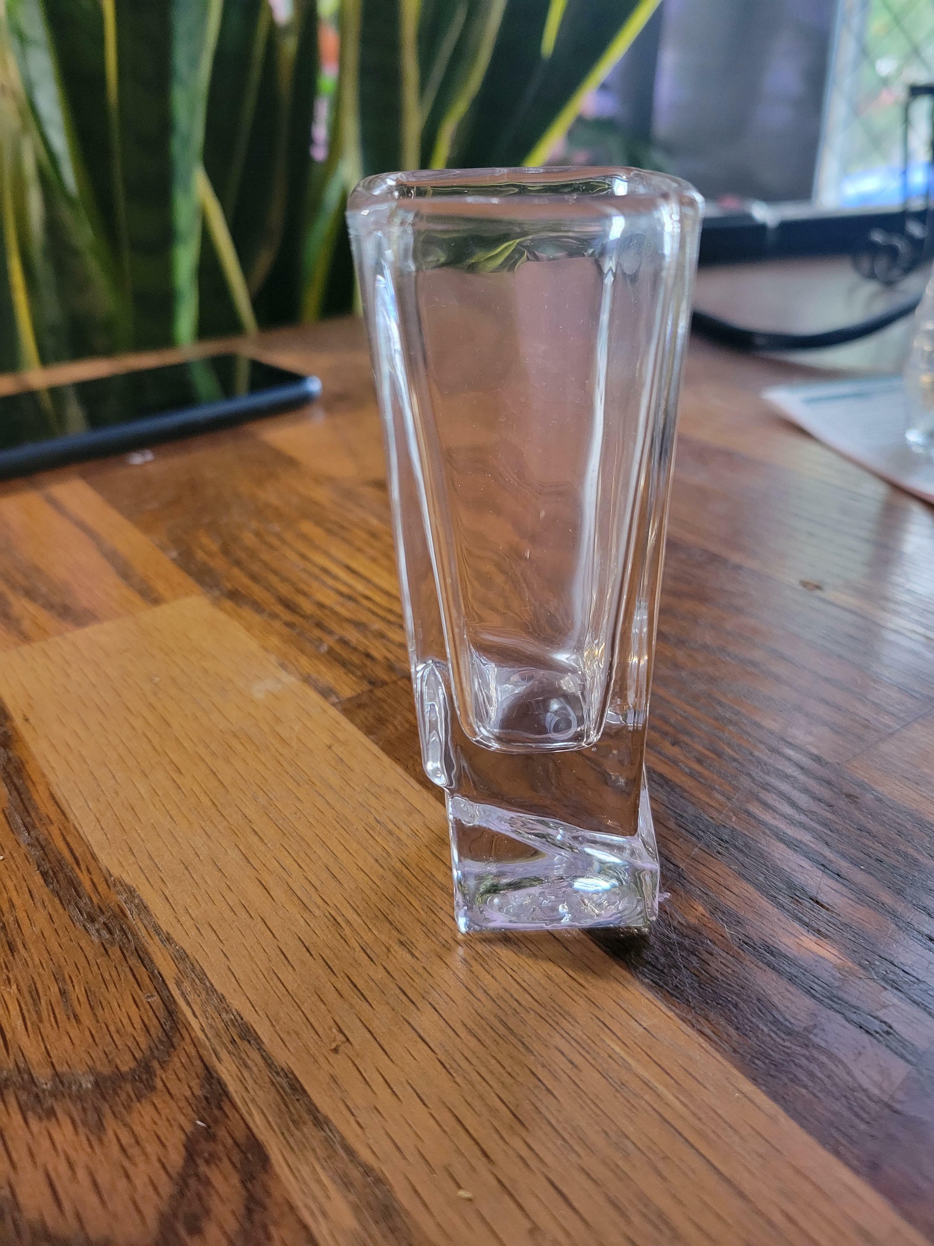 JoyJolt Carre verres à shot lot de 4 carré 4,4 cl
