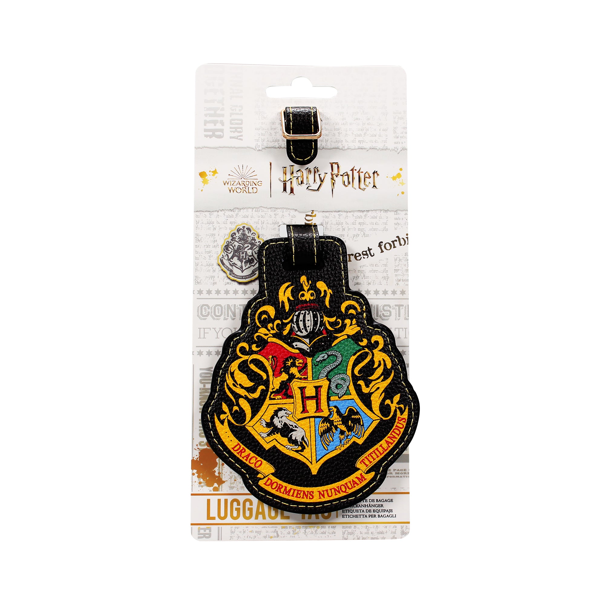 HMB Harry Potter Poudlard étiquette bagage noire