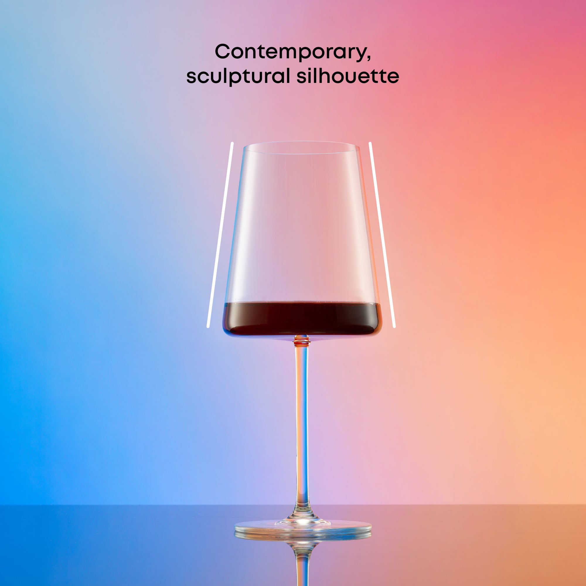JoyJolt Aura lot 8 verres à vin rouge cristal
