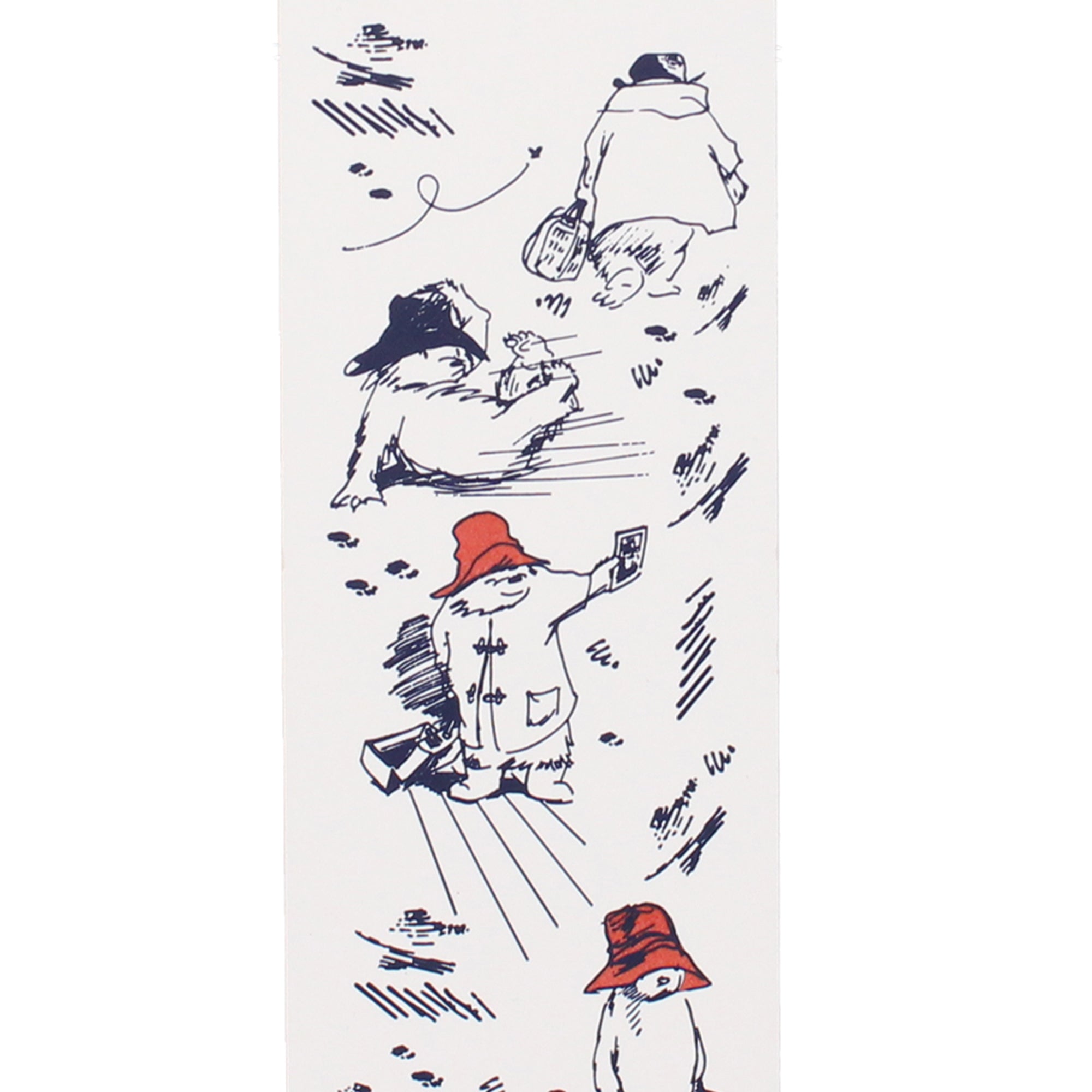 Paddington Bear marque-page papier blanc ruban