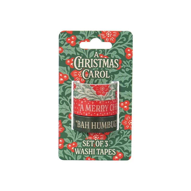 HMB A Christmas Carol washi tape lot 3 rouleaux vert